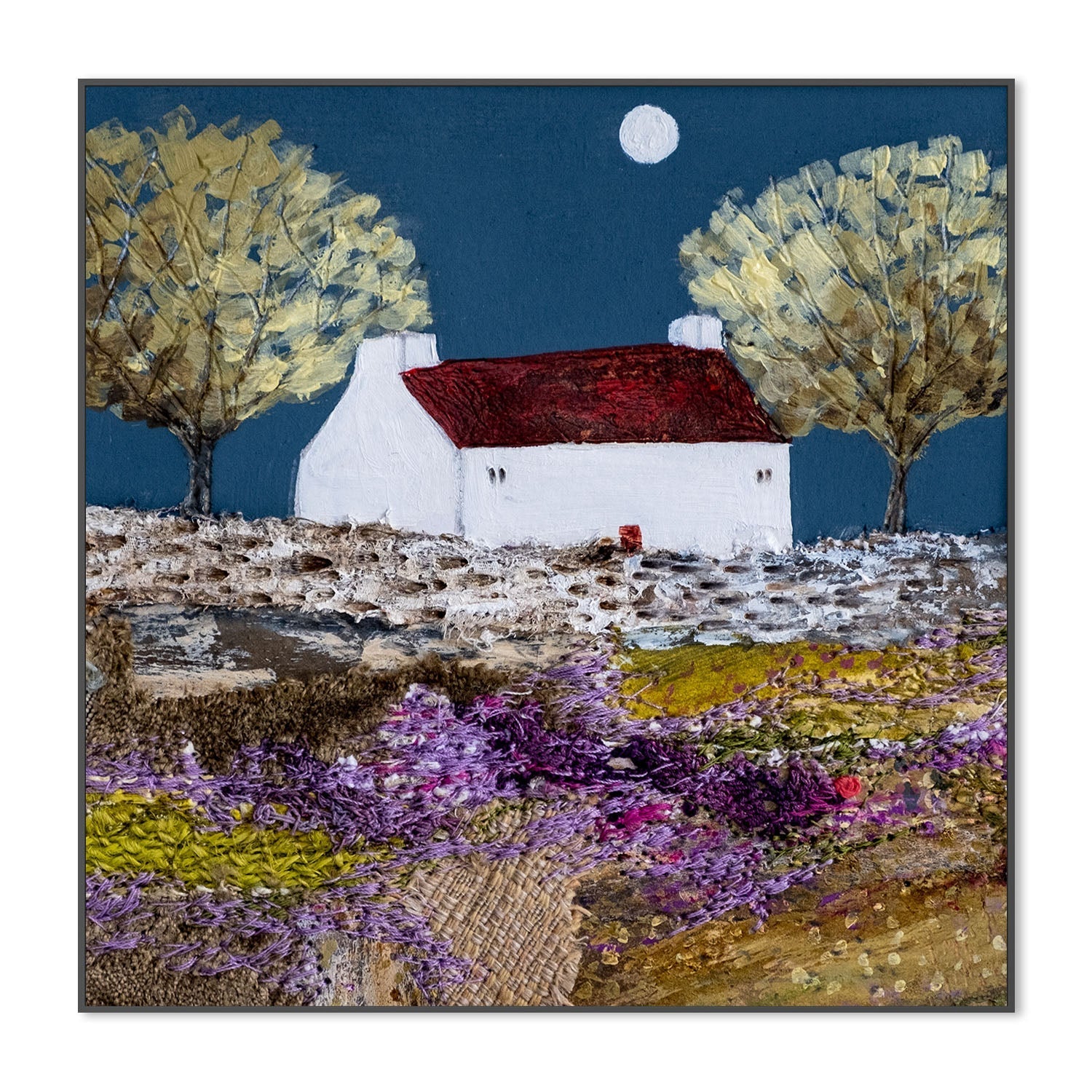 wall-art-print-canvas-poster-framed-Moonlight In The Trees , By Louise O’Hara-3
