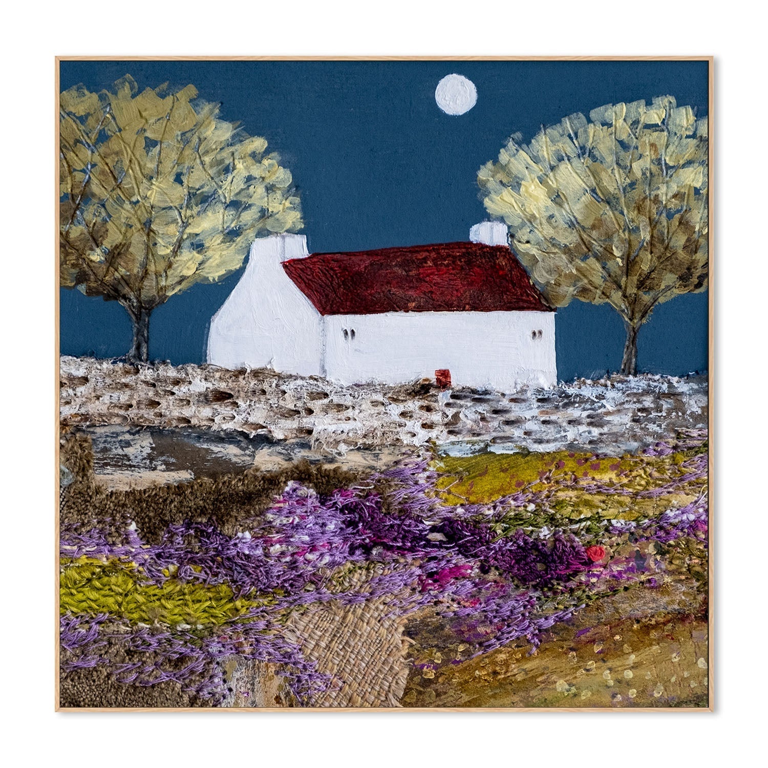 wall-art-print-canvas-poster-framed-Moonlight In The Trees , By Louise O’Hara-4