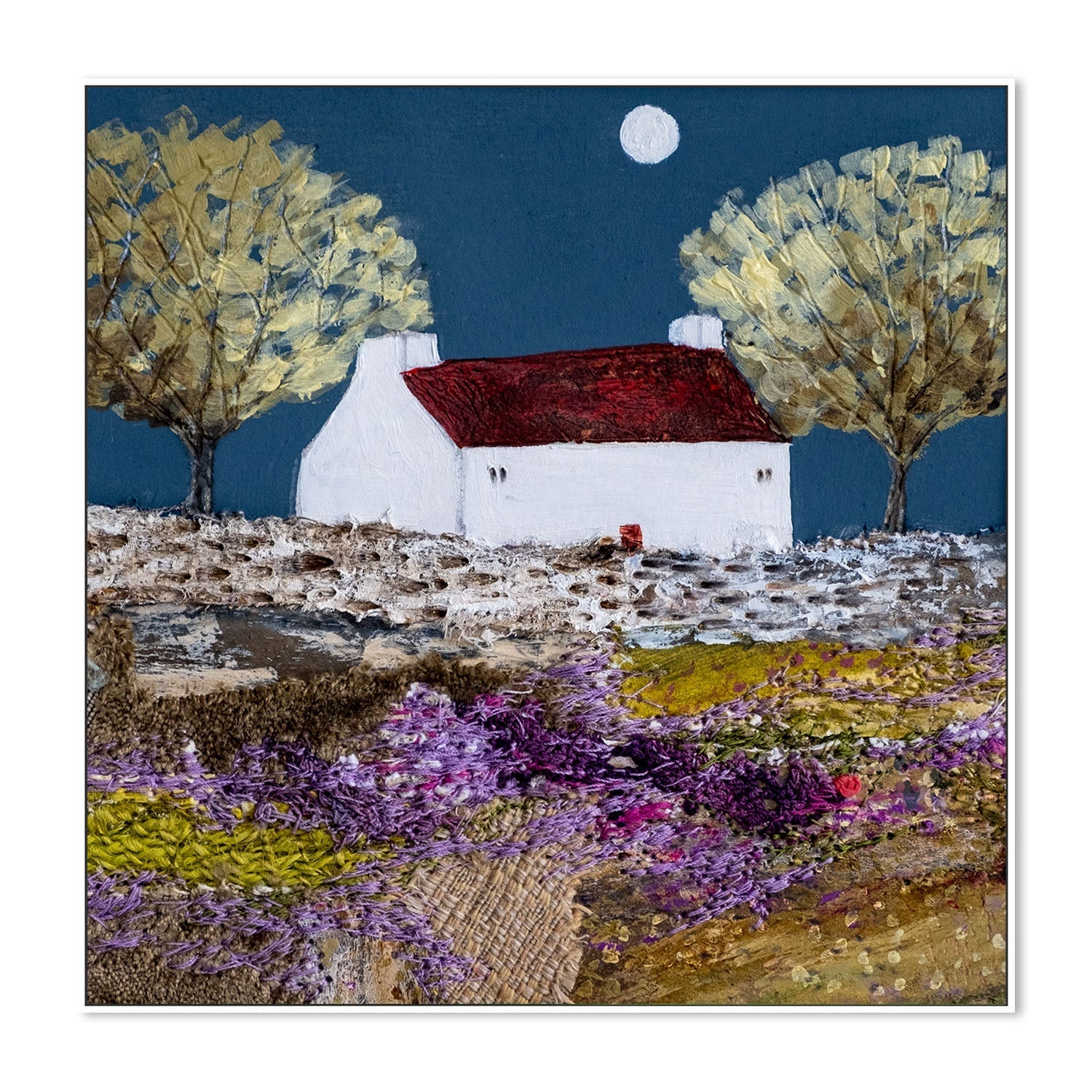 wall-art-print-canvas-poster-framed-Moonlight In The Trees , By Louise O’Hara-5