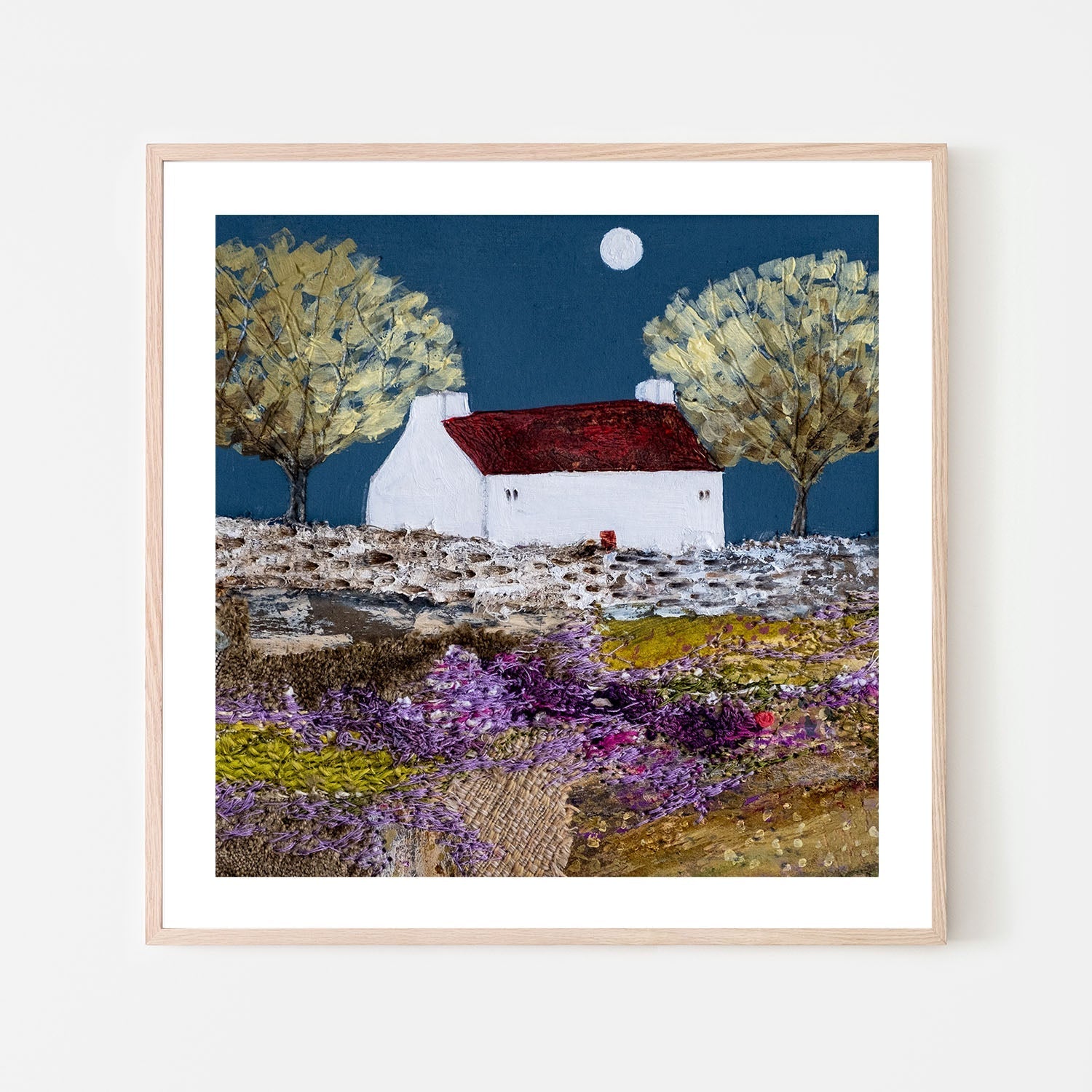 wall-art-print-canvas-poster-framed-Moonlight In The Trees , By Louise O’Hara-6
