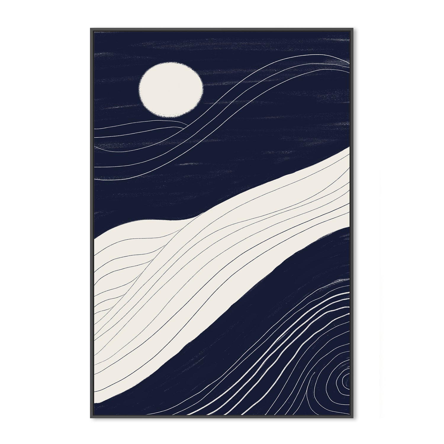 wall-art-print-canvas-poster-framed-Moonlight Motion , By Danushka Abeygoda-GIOIA-WALL-ART