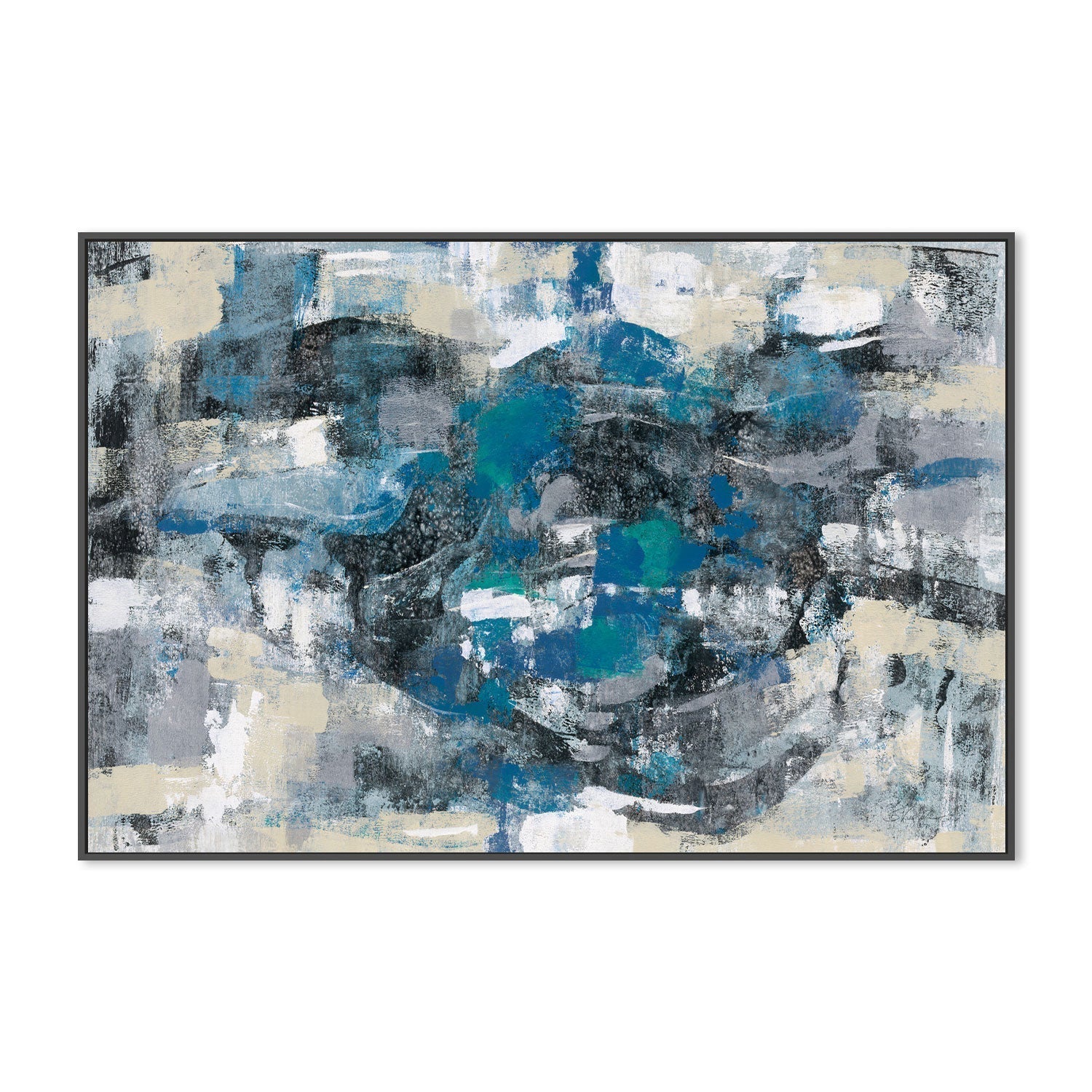 wall-art-print-canvas-poster-framed-Moonlight Splash , By Silvia Vassileva-GIOIA-WALL-ART