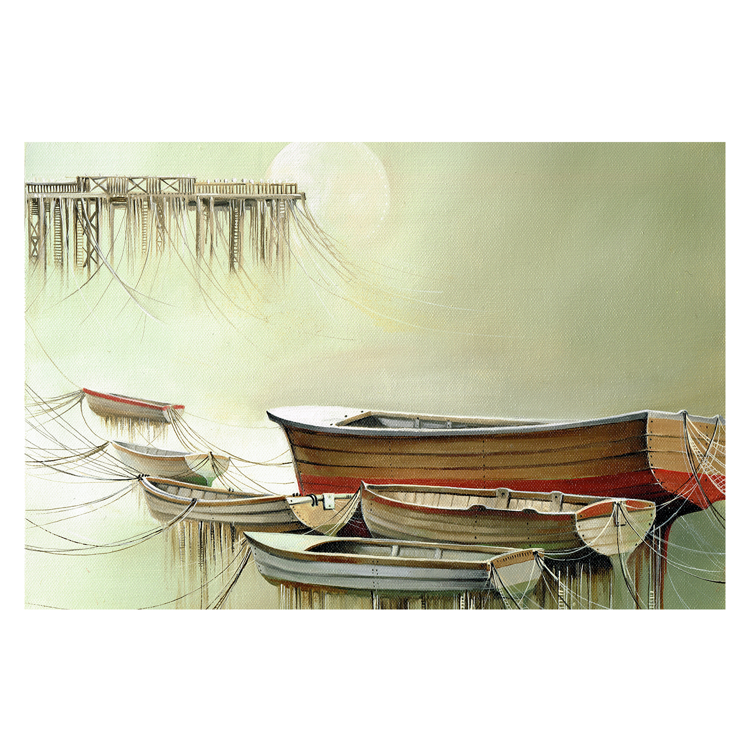 wall-art-print-canvas-poster-framed-Moored , By Olena Kosenko-1