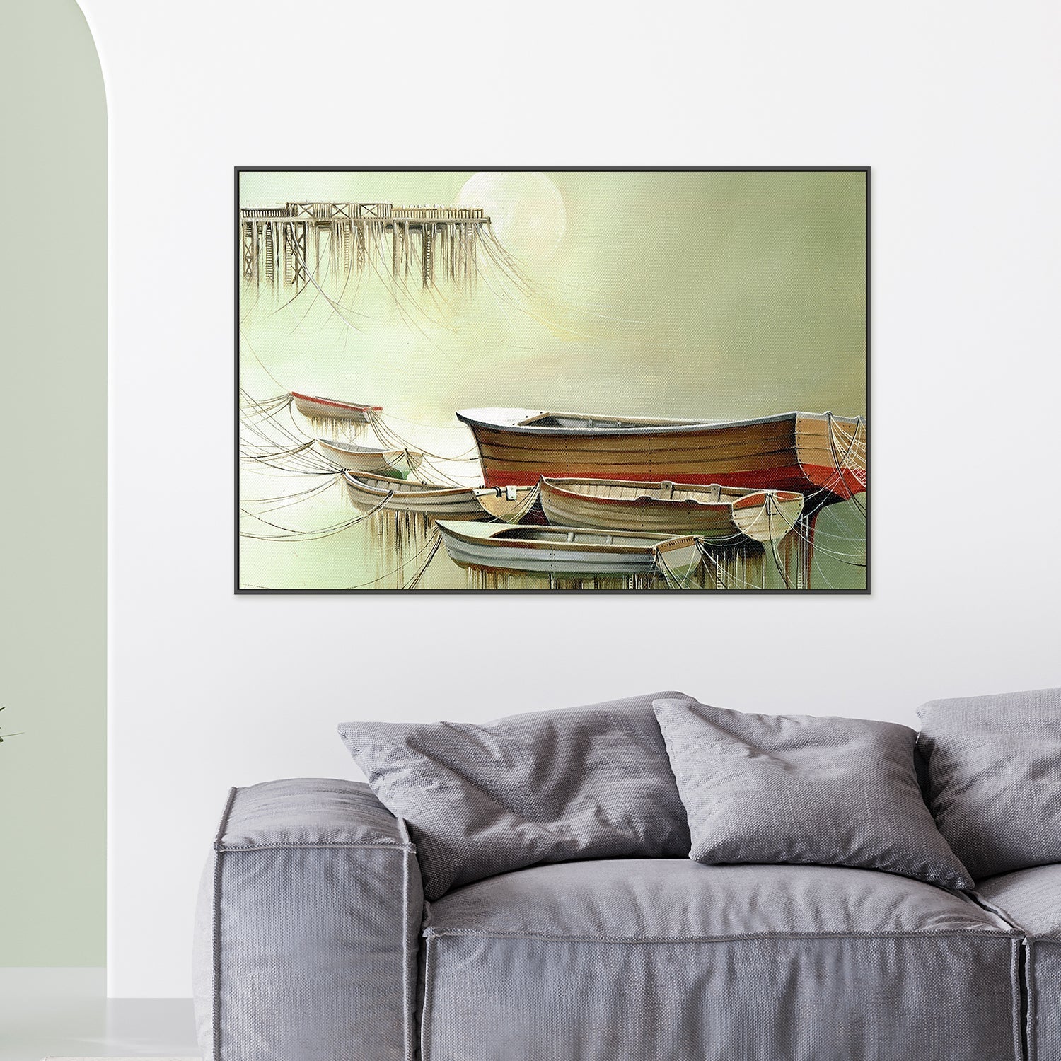 wall-art-print-canvas-poster-framed-Moored , By Olena Kosenko-2