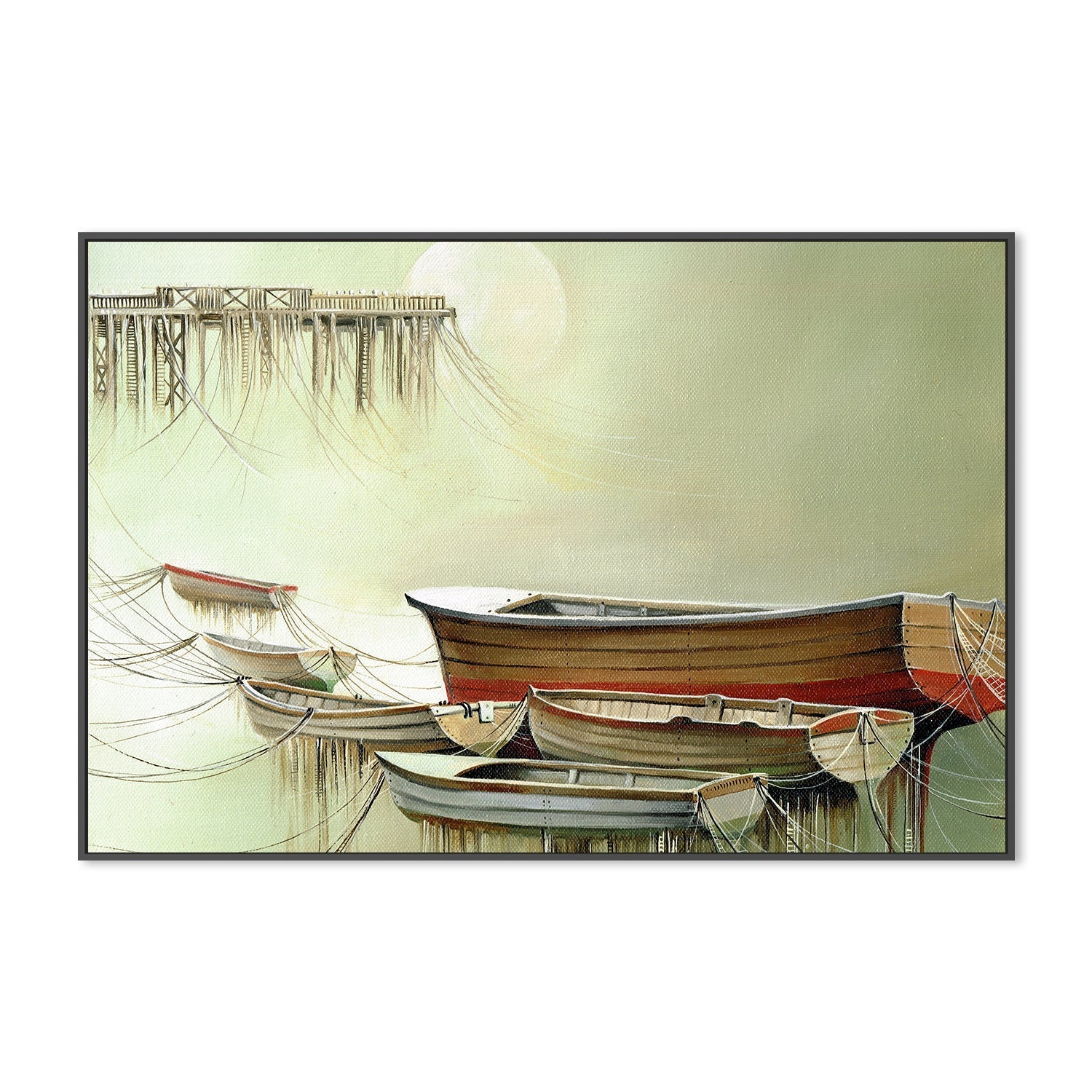 wall-art-print-canvas-poster-framed-Moored , By Olena Kosenko-3