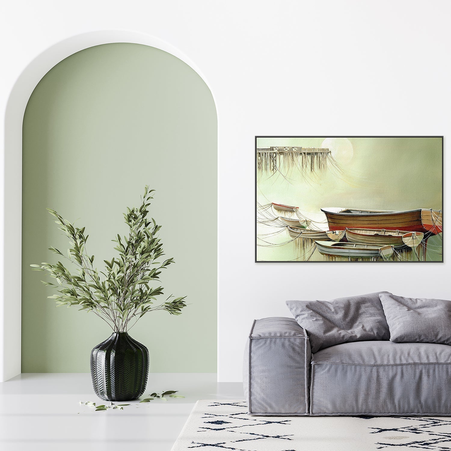 wall-art-print-canvas-poster-framed-Moored , By Olena Kosenko-7