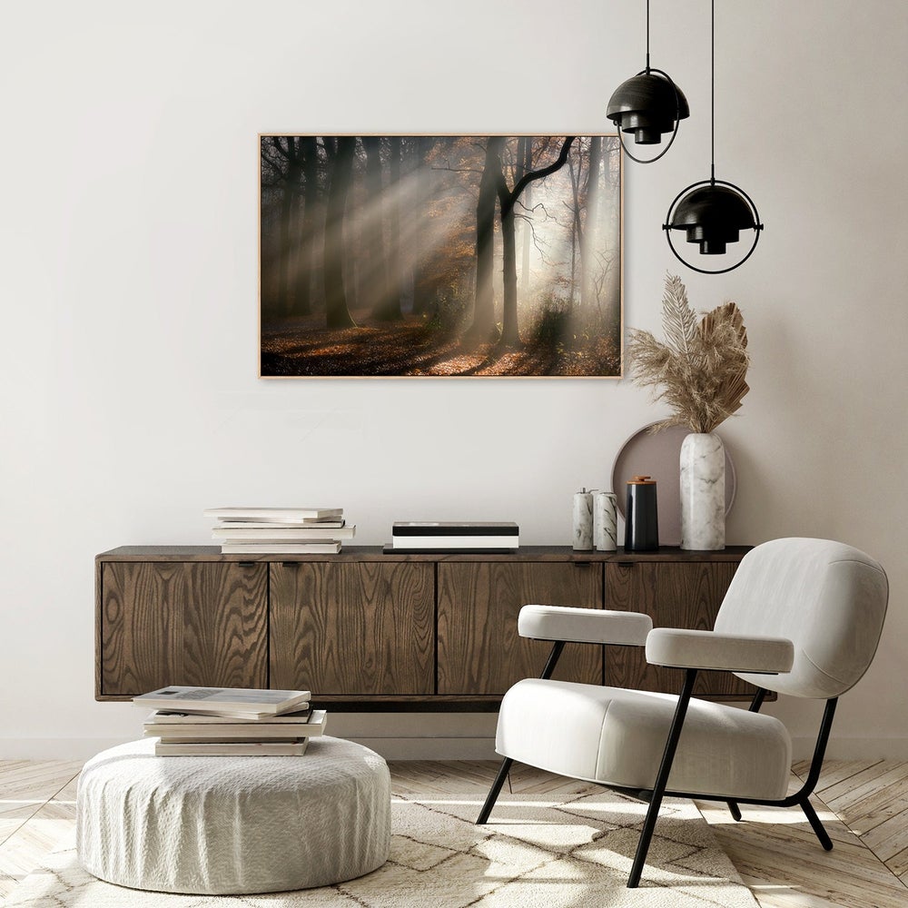 Morning Walk, by Liliane Lathouwers-Framed-Canvas-Print-Poster-Gioia Wall Art