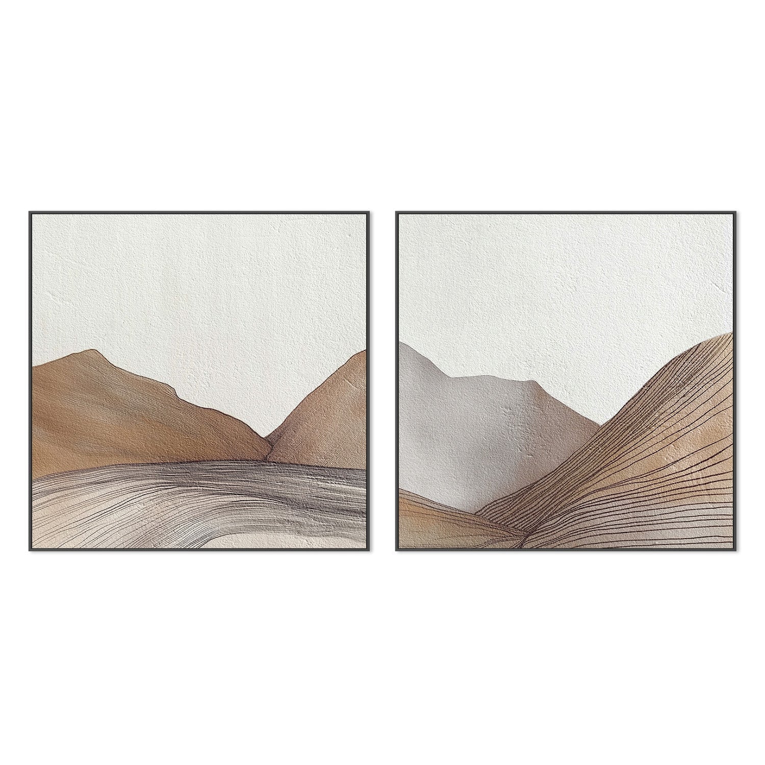 wall-art-print-canvas-poster-framed-Morros, Style A & B, Set Of 2 , By Alma-3