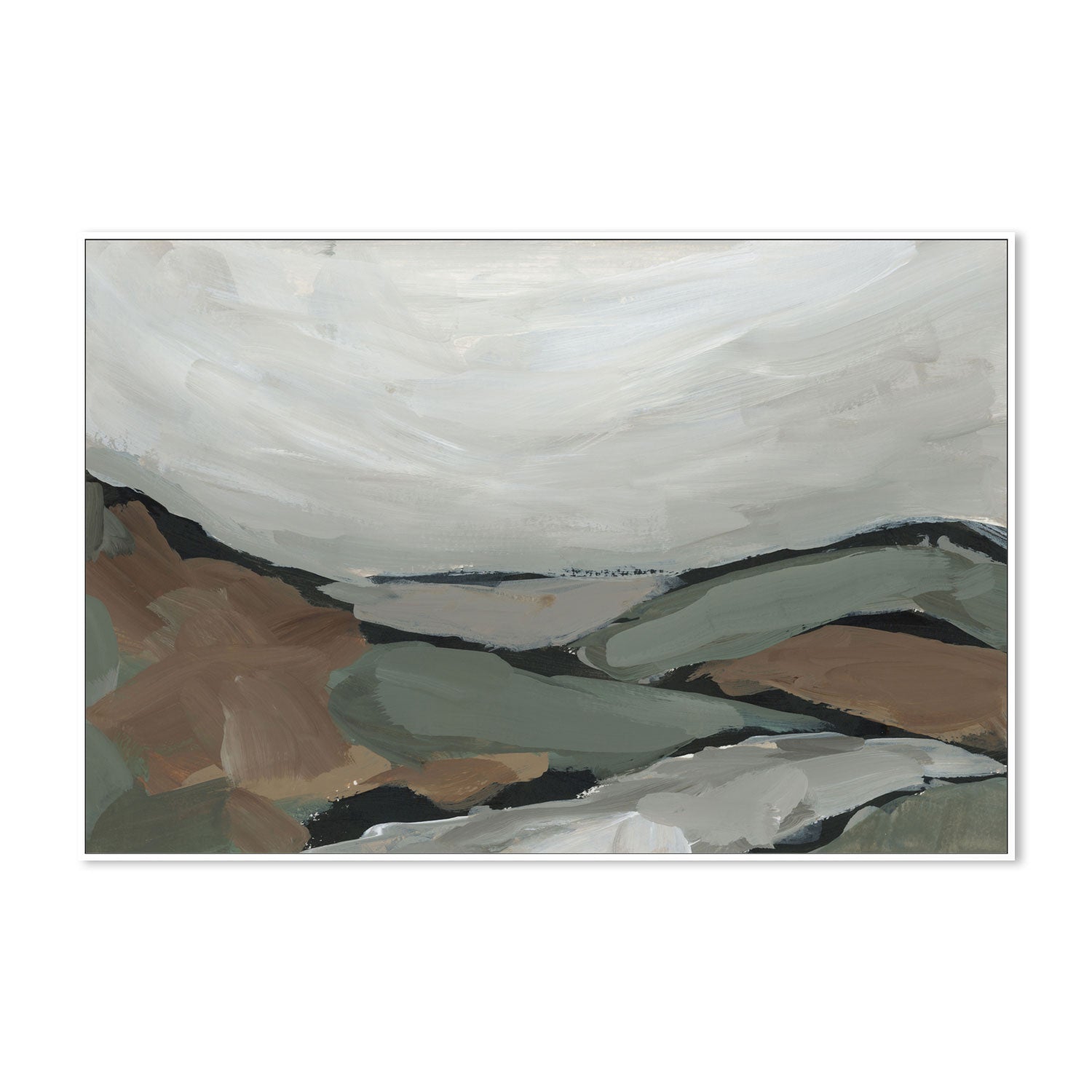 wall-art-print-canvas-poster-framed-Mossy Mountains, Style A , By Emily Wood-5