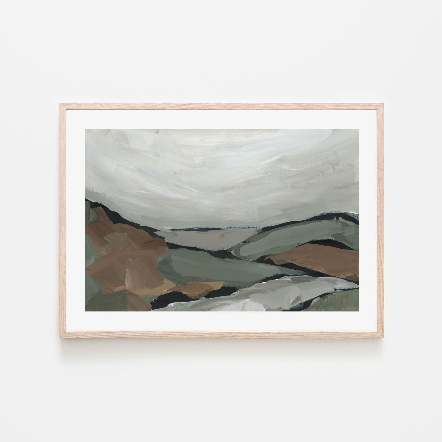 wall-art-print-canvas-poster-framed-Mossy Mountains, Style A , By Emily Wood-6