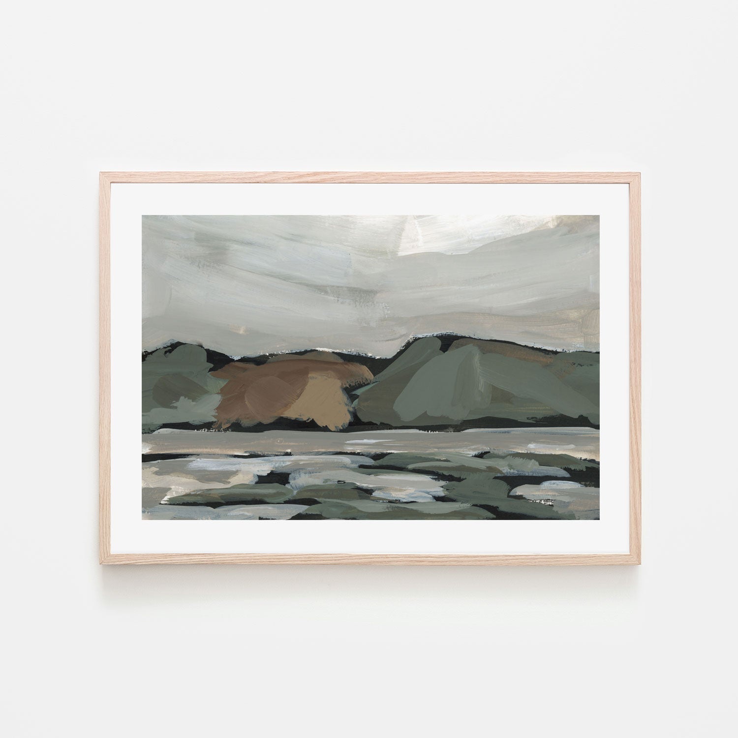 wall-art-print-canvas-poster-framed-Mossy Mountains, Style B , By Emily Wood-6