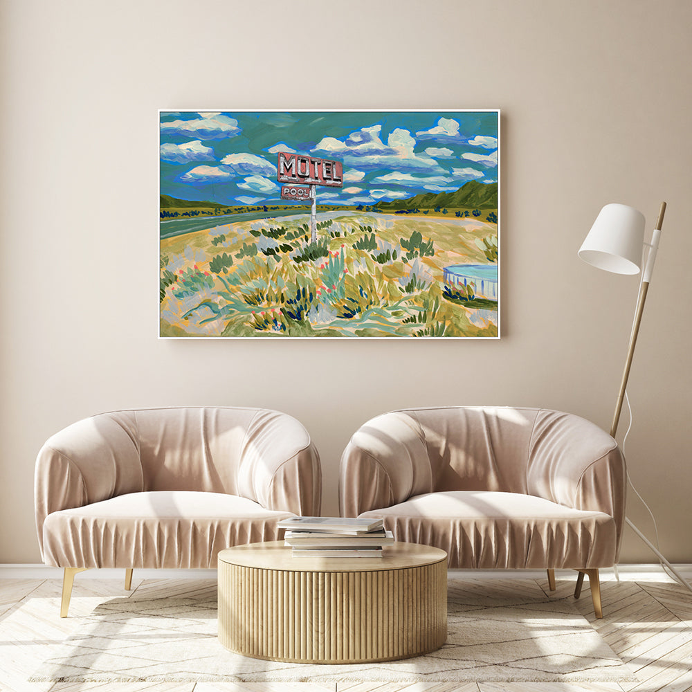 wall-art-print-canvas-poster-framed-Motel Pool , By Eleanor Baker-2