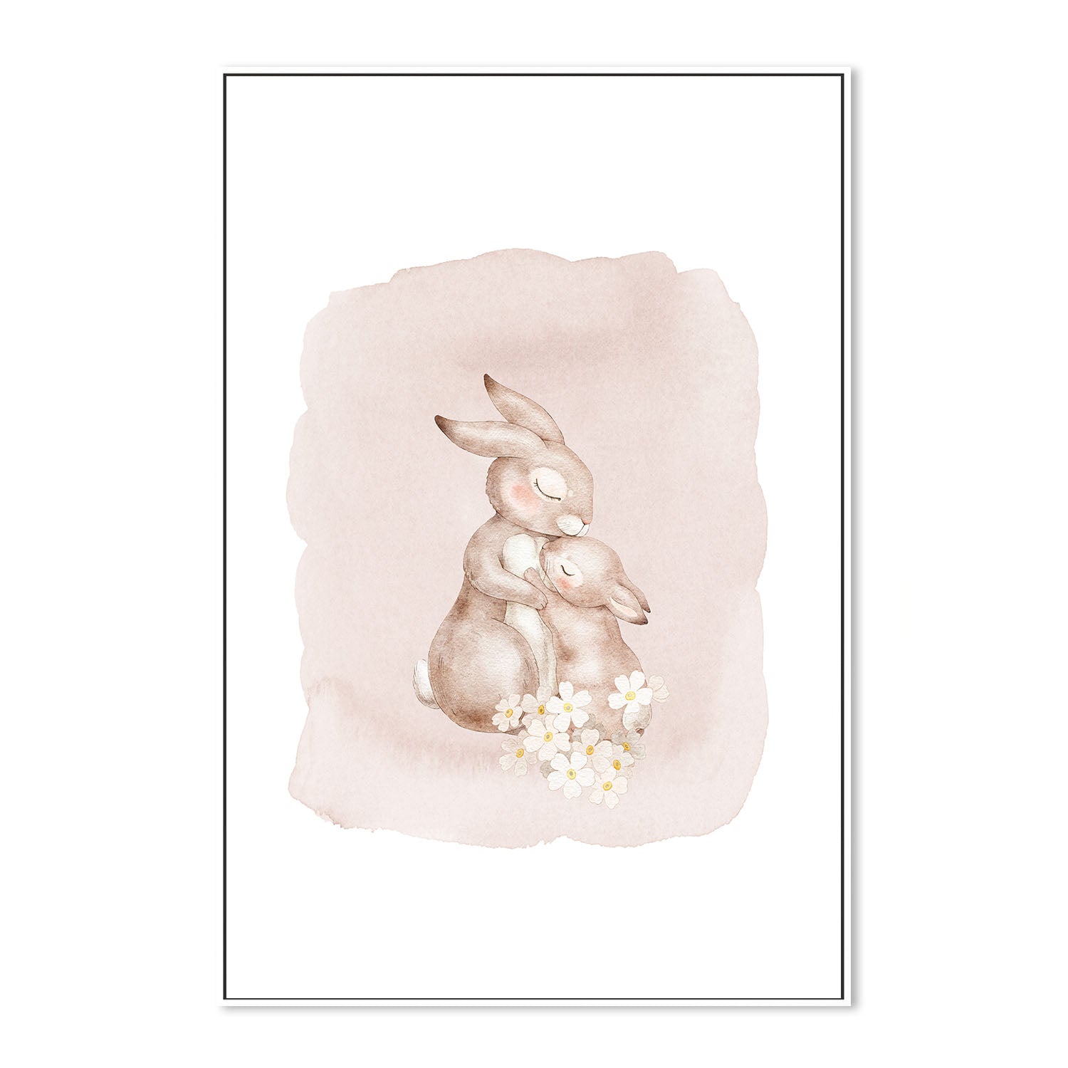 wall-art-print-canvas-poster-framed-Mother And Baby Flowers , By At Viv Home Prints-5