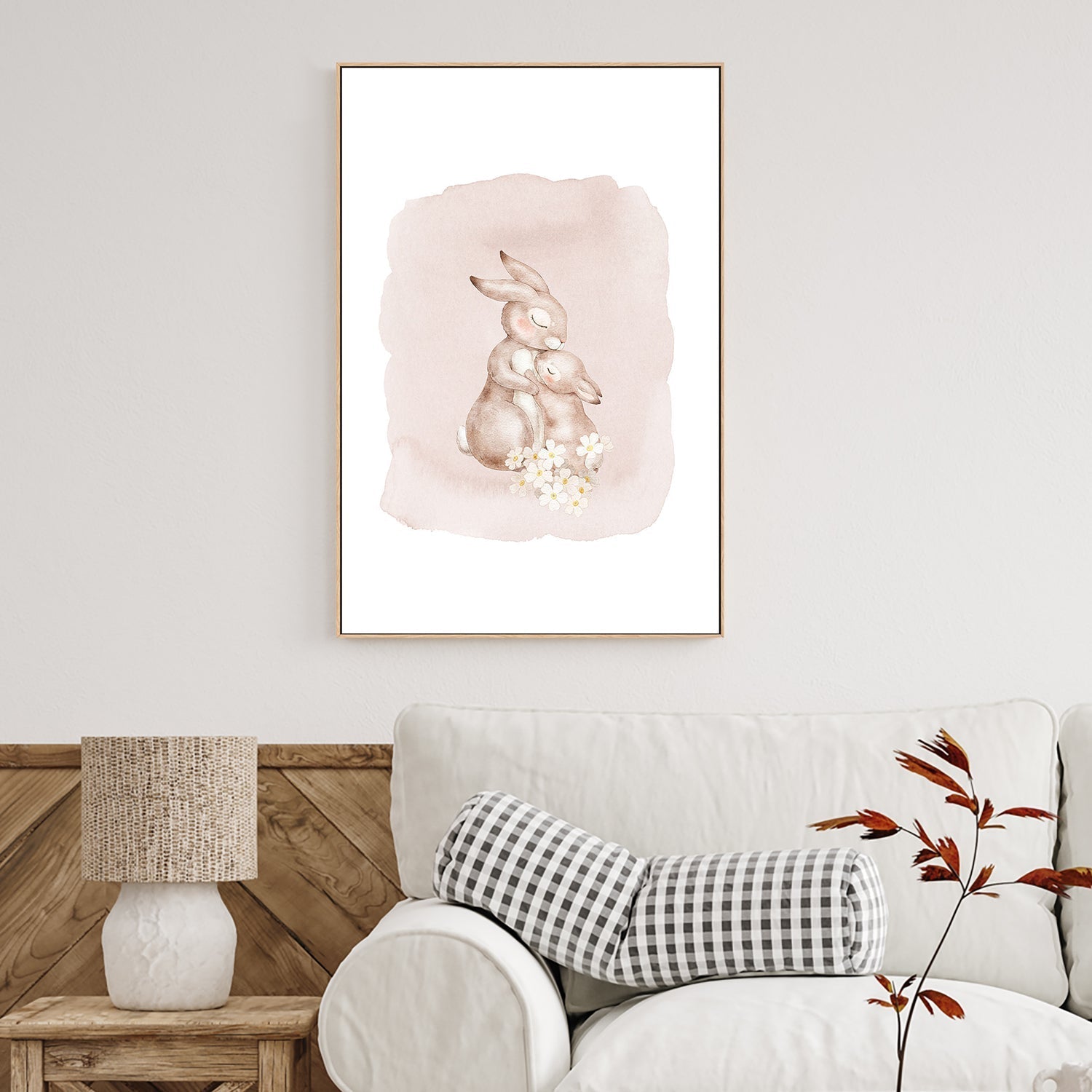 wall-art-print-canvas-poster-framed-Mother And Baby Flowers , By At Viv Home Prints-7