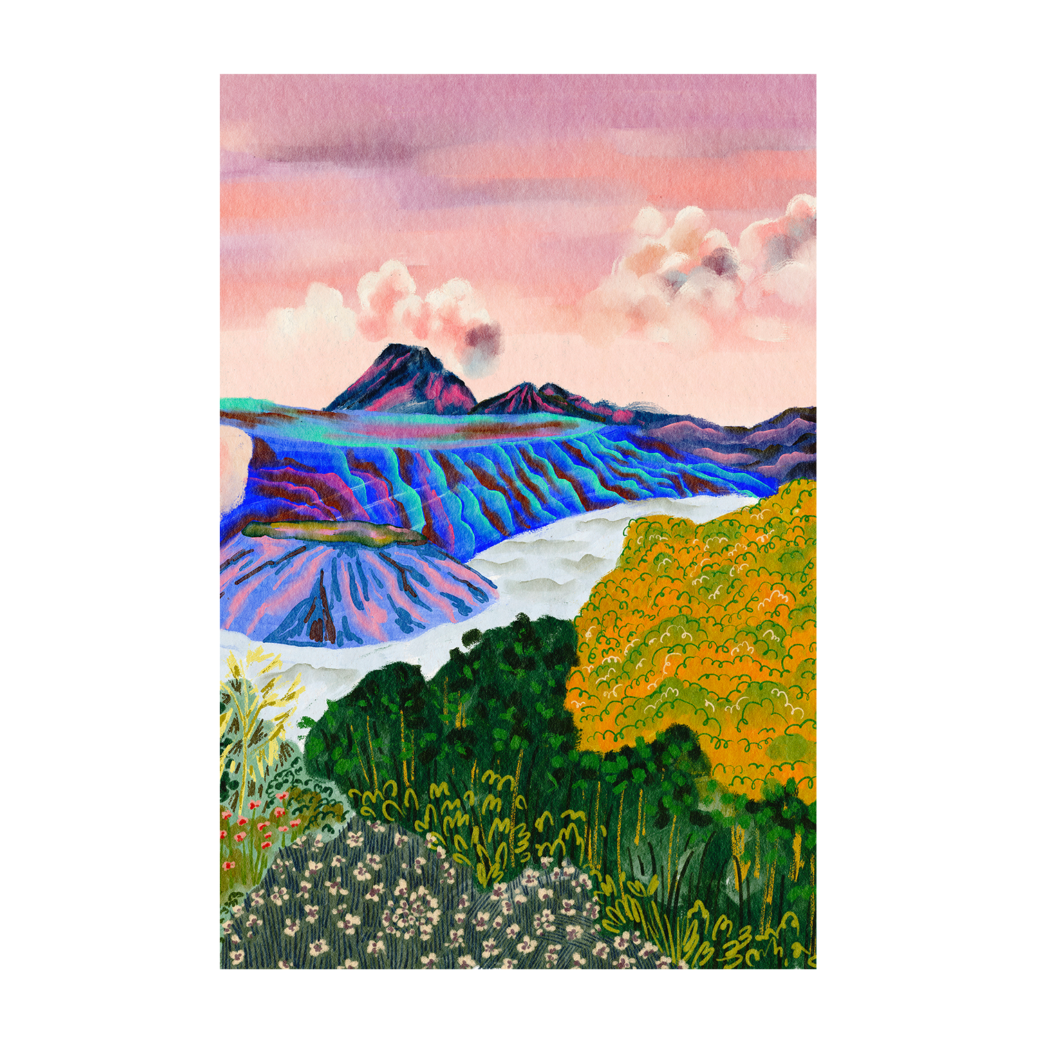 wall-art-print-canvas-poster-framed-Mount Bromo , By Kartika Paramita-2