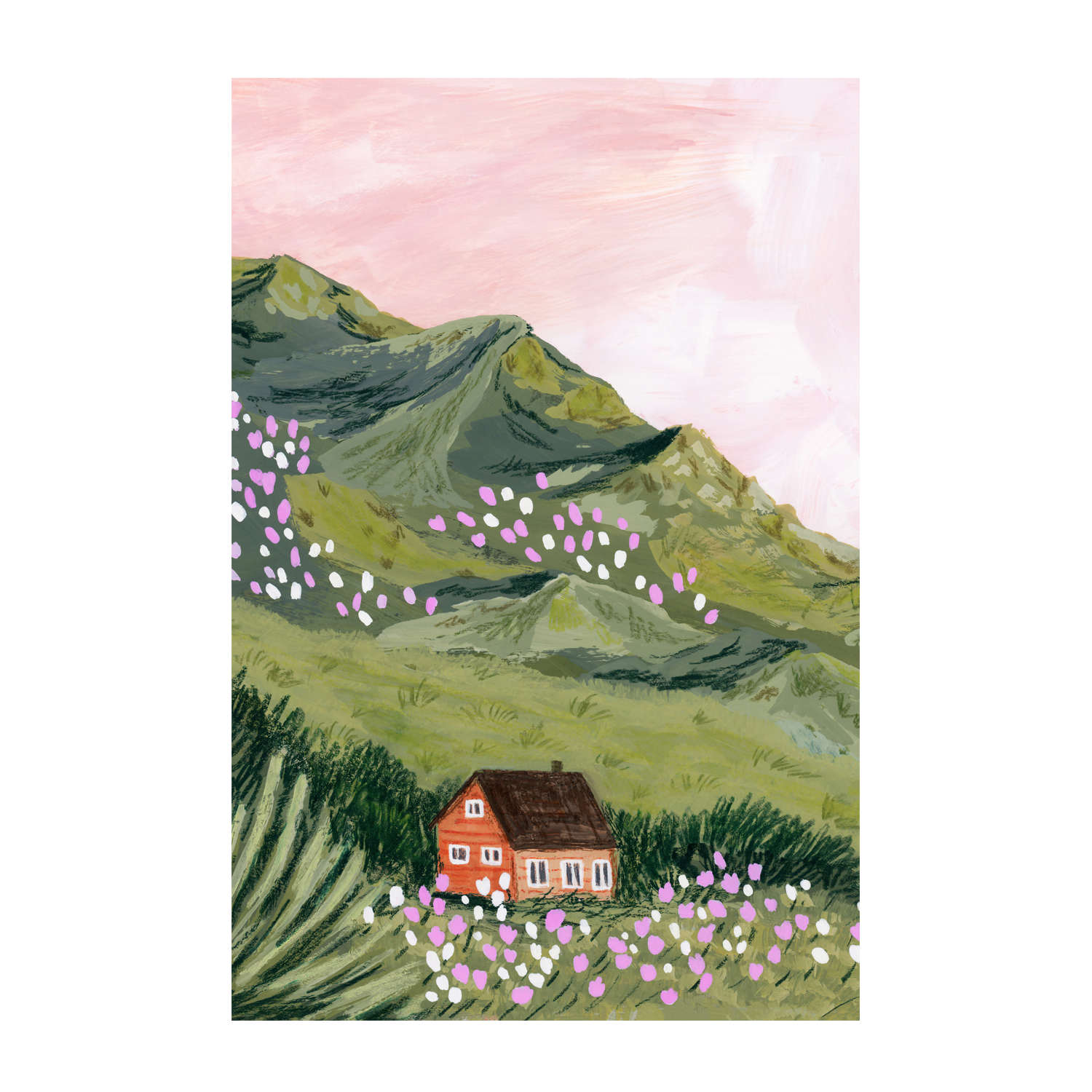 wall-art-print-canvas-poster-framed-Mountain House-1
