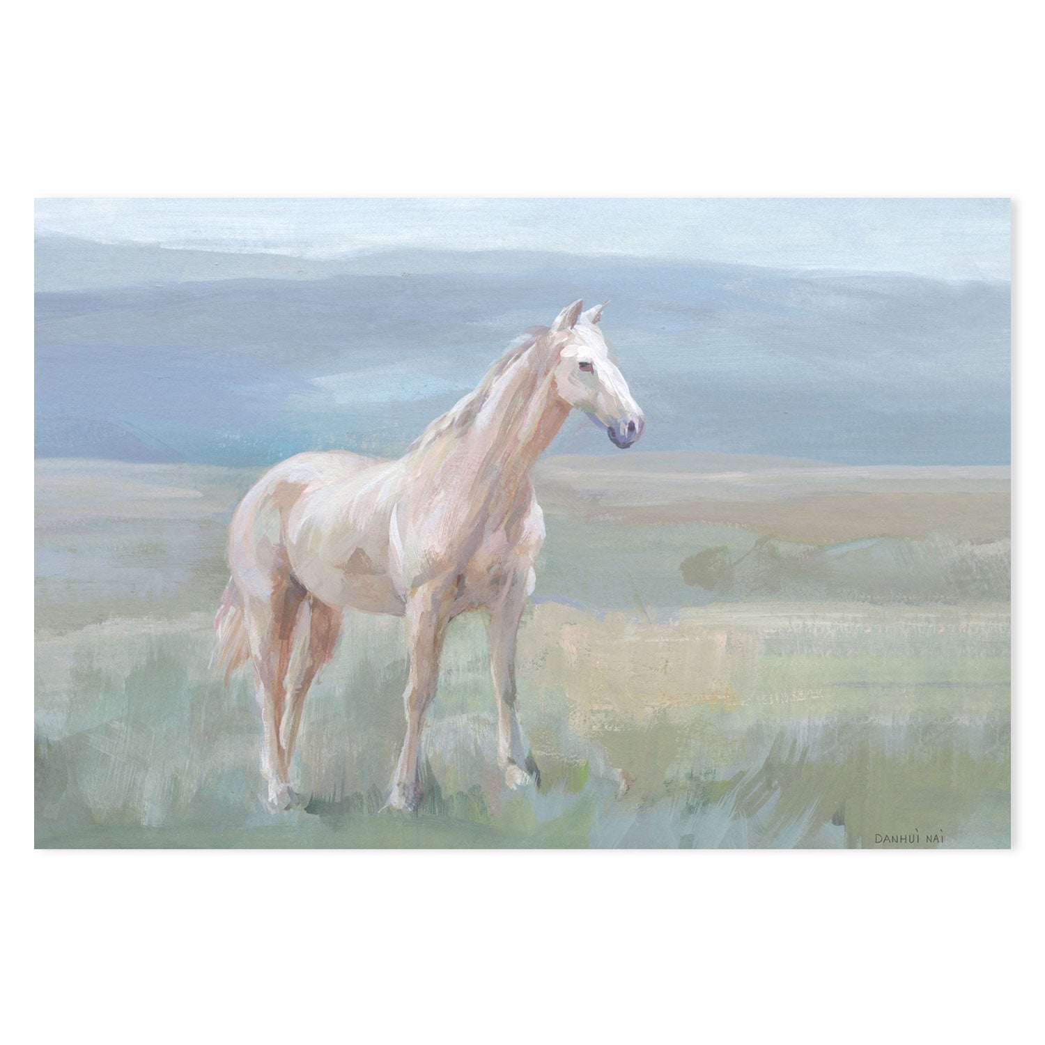 wall-art-print-canvas-poster-framed-Mountain Mare Landscape-by-Danhui Nai-Gioia Wall Art