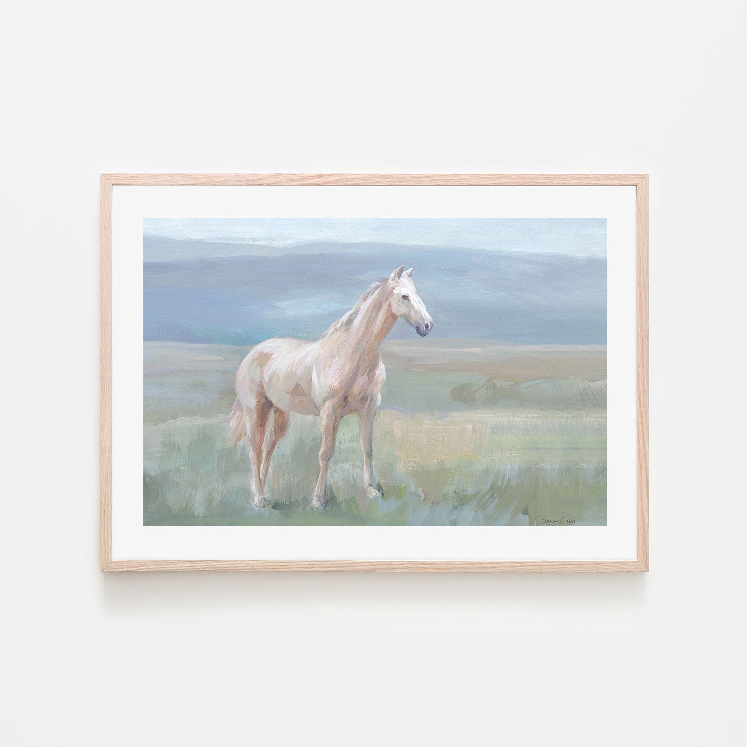 wall-art-print-canvas-poster-framed-Mountain Mare Landscape-by-Danhui Nai-Gioia Wall Art