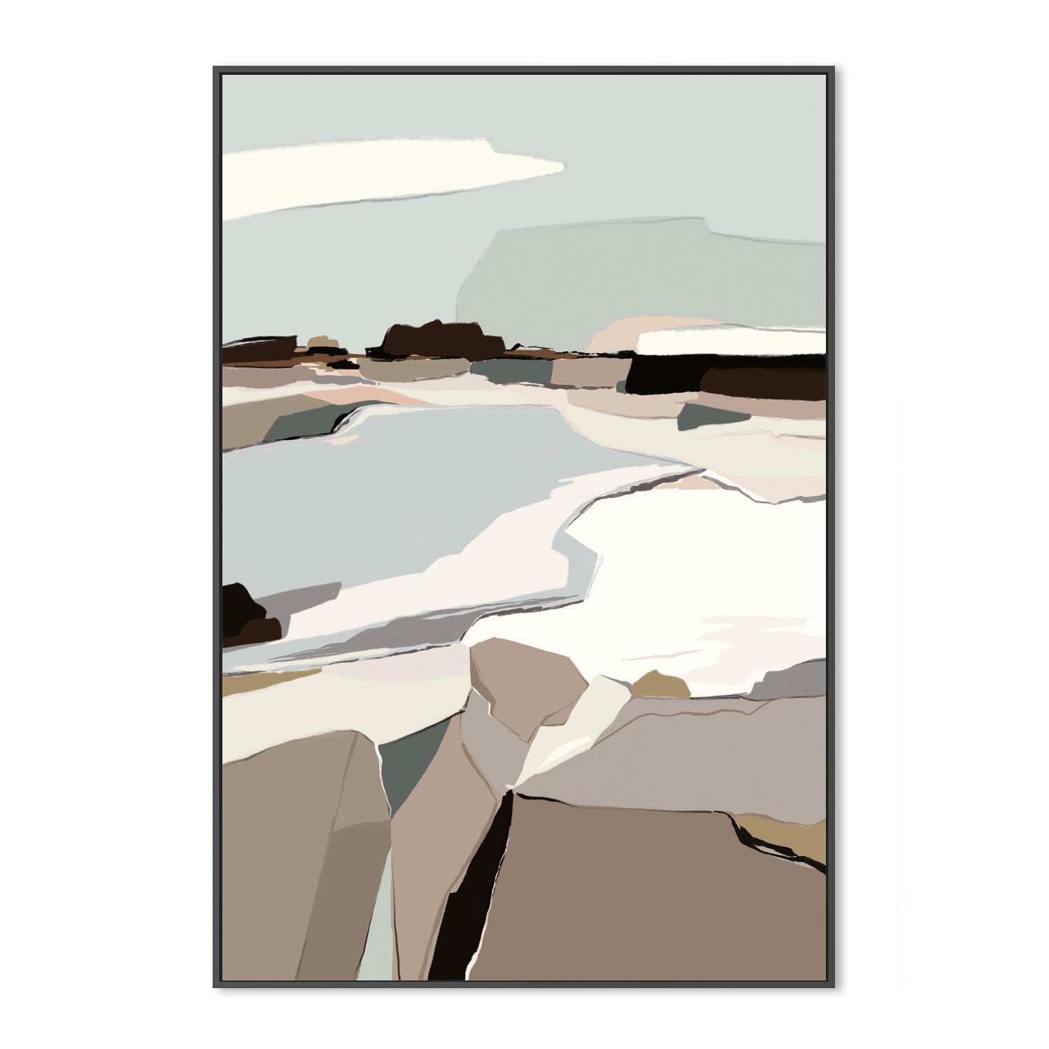 wall-art-print-canvas-poster-framed-Mountain Melodies, Style A , By Nikita Jariwala-GIOIA-WALL-ART