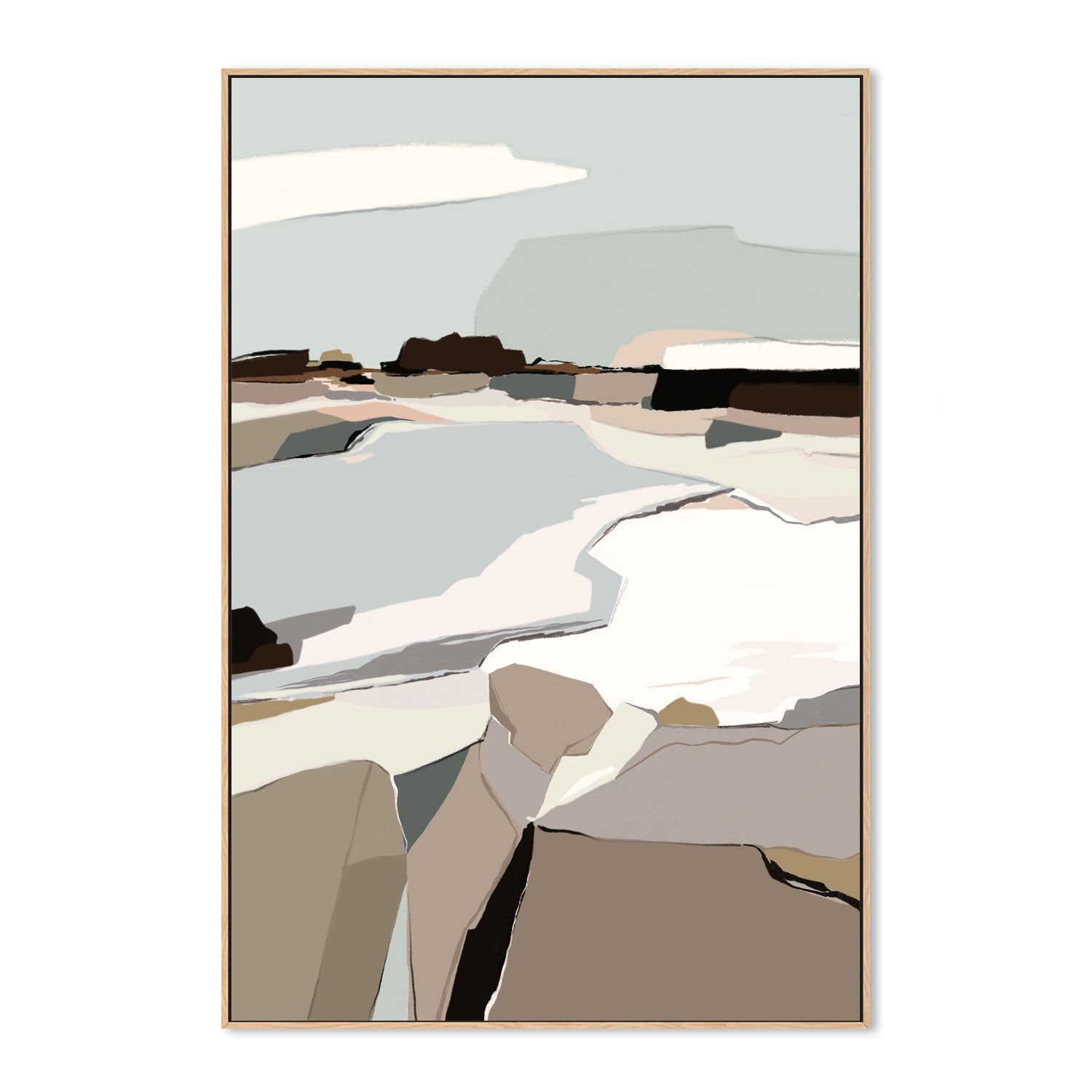 wall-art-print-canvas-poster-framed-Mountain Melodies, Style A , By Nikita Jariwala-GIOIA-WALL-ART