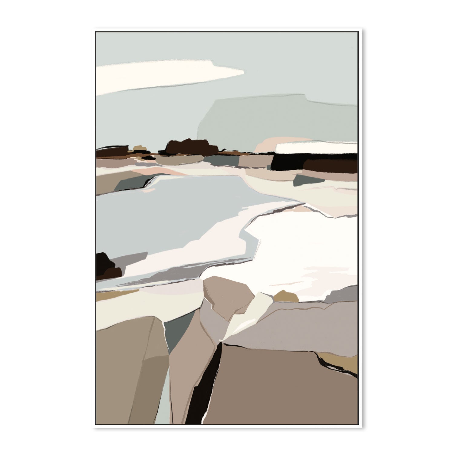 wall-art-print-canvas-poster-framed-Mountain Melodies, Style A , By Nikita Jariwala-GIOIA-WALL-ART