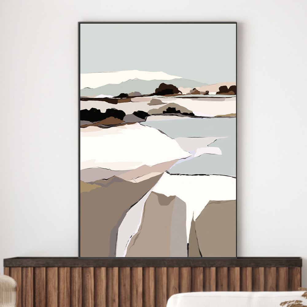 wall-art-print-canvas-poster-framed-Mountain Melodies, Style B , By Nikita Jariwala-GIOIA-WALL-ART