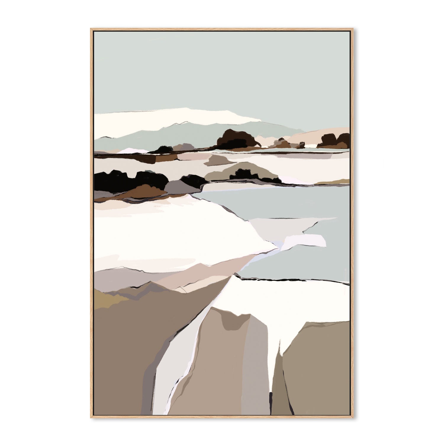 wall-art-print-canvas-poster-framed-Mountain Melodies, Style B , By Nikita Jariwala-GIOIA-WALL-ART