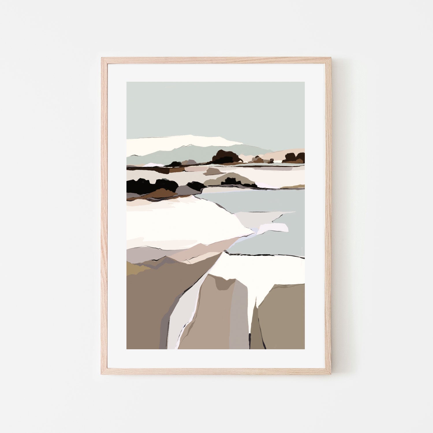wall-art-print-canvas-poster-framed-Mountain Melodies, Style B , By Nikita Jariwala-GIOIA-WALL-ART