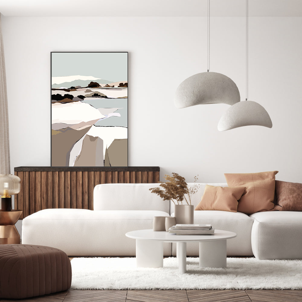 wall-art-print-canvas-poster-framed-Mountain Melodies, Style B , By Nikita Jariwala-GIOIA-WALL-ART
