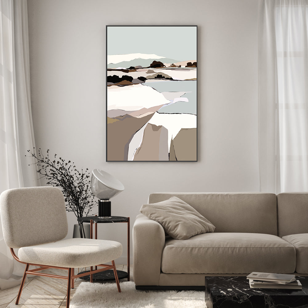 wall-art-print-canvas-poster-framed-Mountain Melodies, Style B , By Nikita Jariwala-GIOIA-WALL-ART