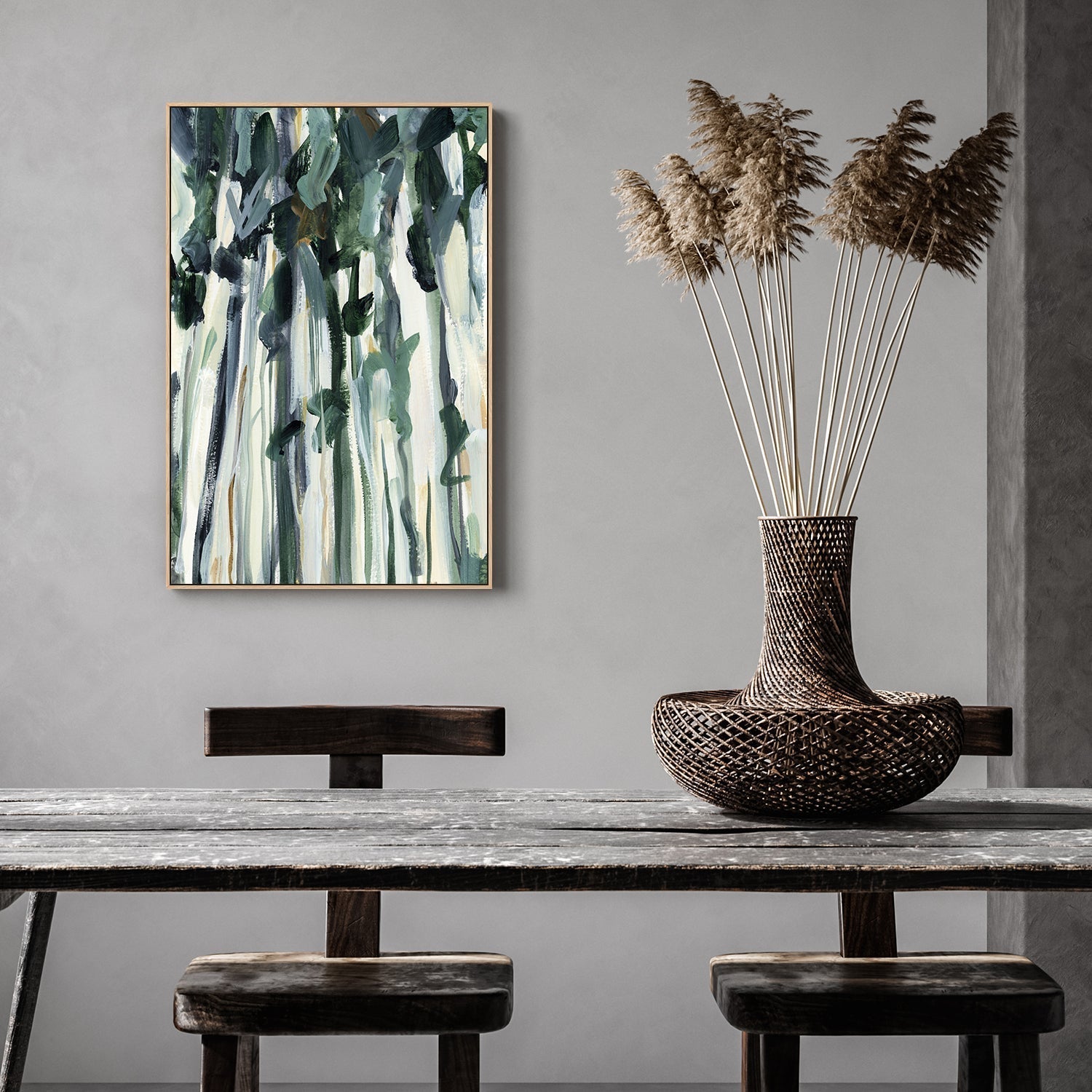 wall-art-print-canvas-poster-framed-Mountain Mist Abstract-by-Emily Wood-Gioia Wall Art