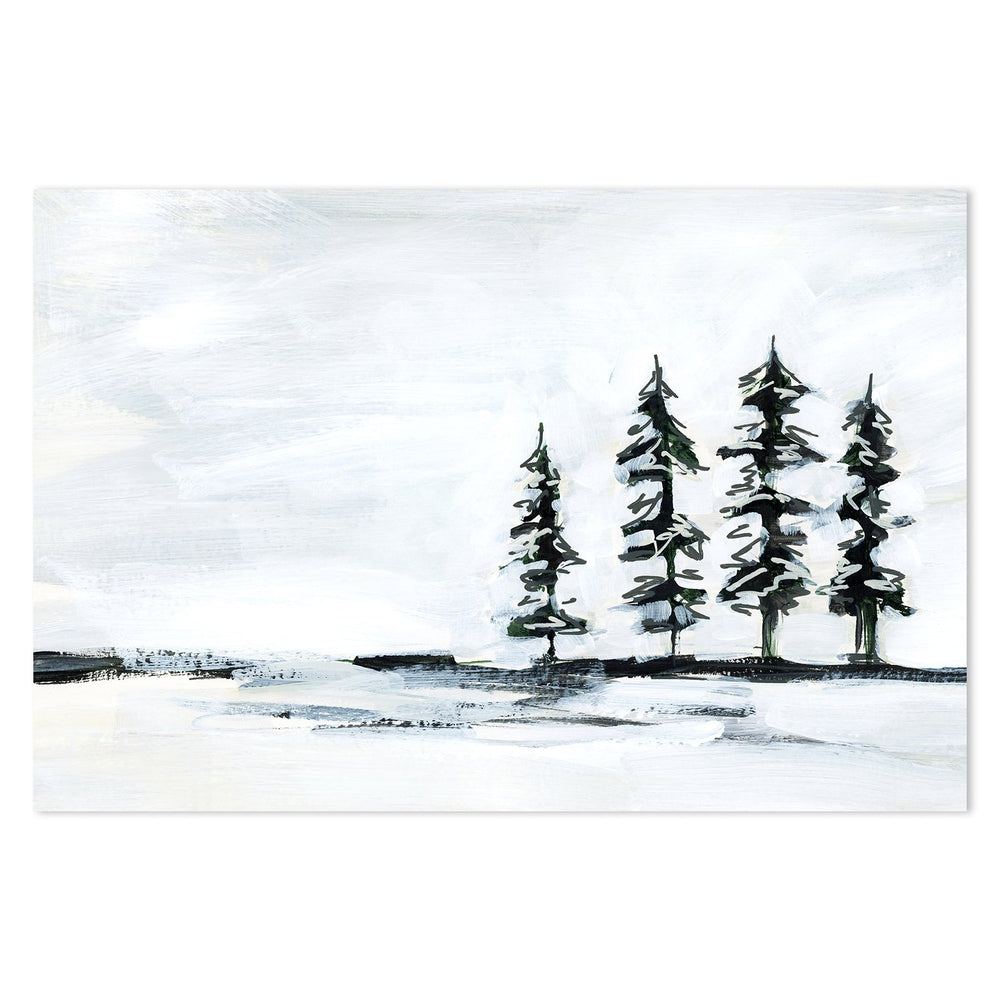 wall-art-print-canvas-poster-framed-Mountain Mist Pines Landscape-by-Emily Wood-Gioia Wall Art