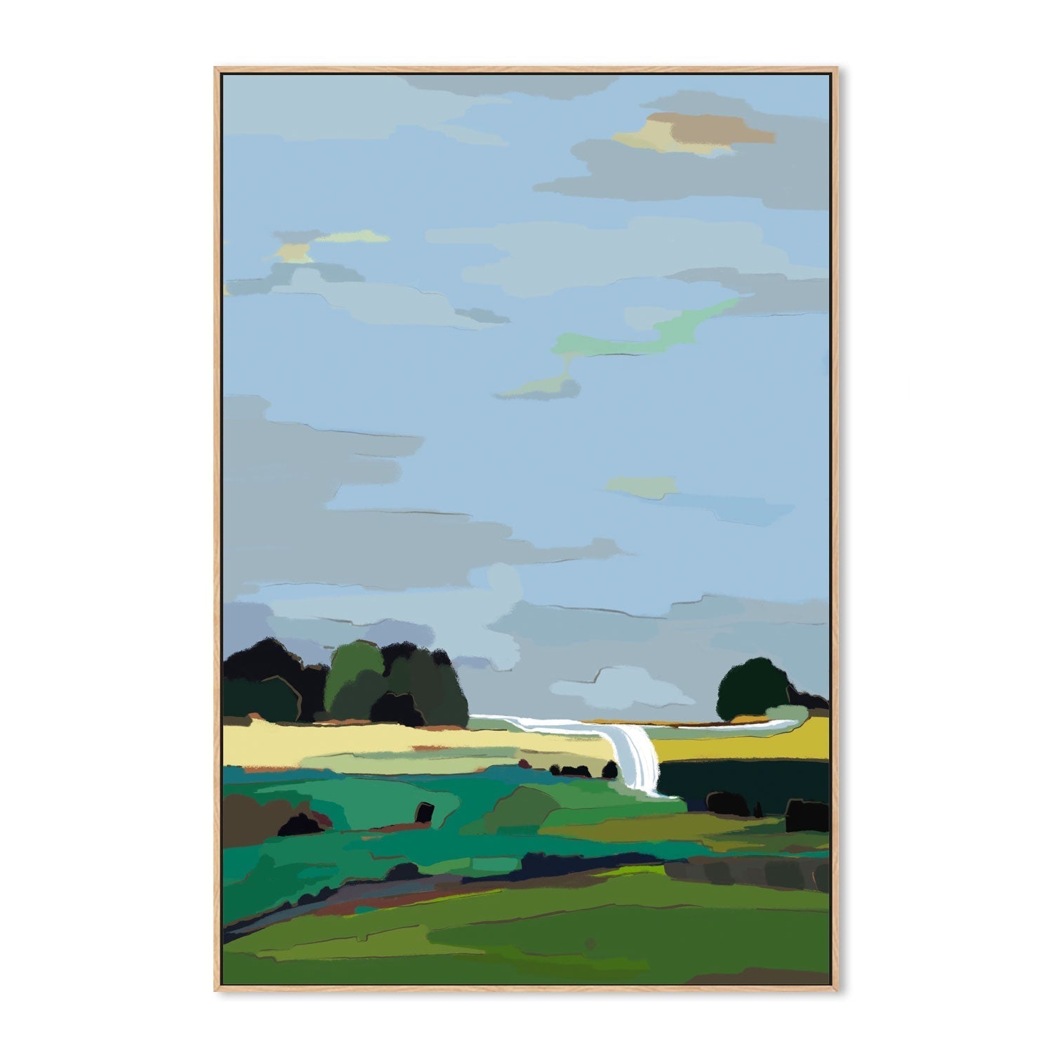 wall-art-print-canvas-poster-framed-Mountain Solitude, Style A , By Nikita Jariwala-GIOIA-WALL-ART