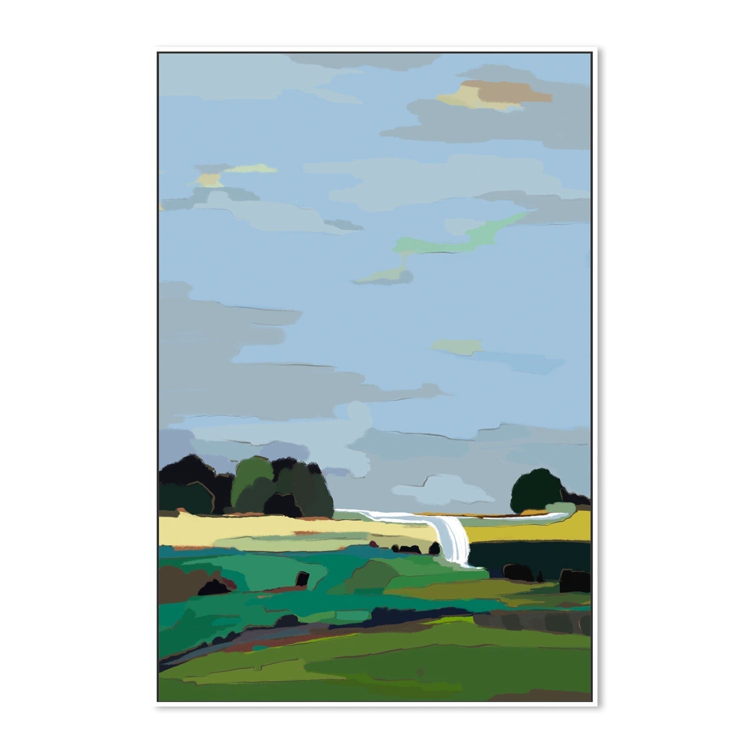 wall-art-print-canvas-poster-framed-Mountain Solitude, Style A , By Nikita Jariwala-GIOIA-WALL-ART