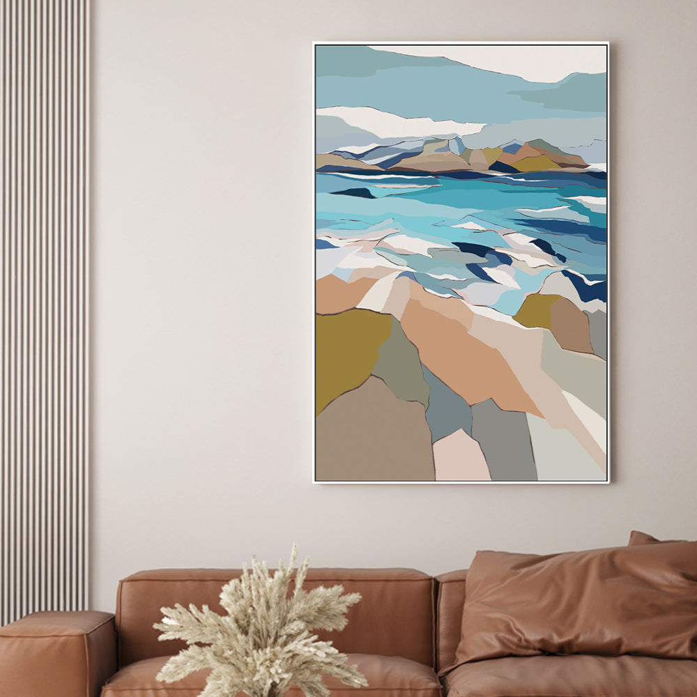 wall-art-print-canvas-poster-framed-Mountainous Wonder, Style A , By Nikita Jariwala-GIOIA-WALL-ART