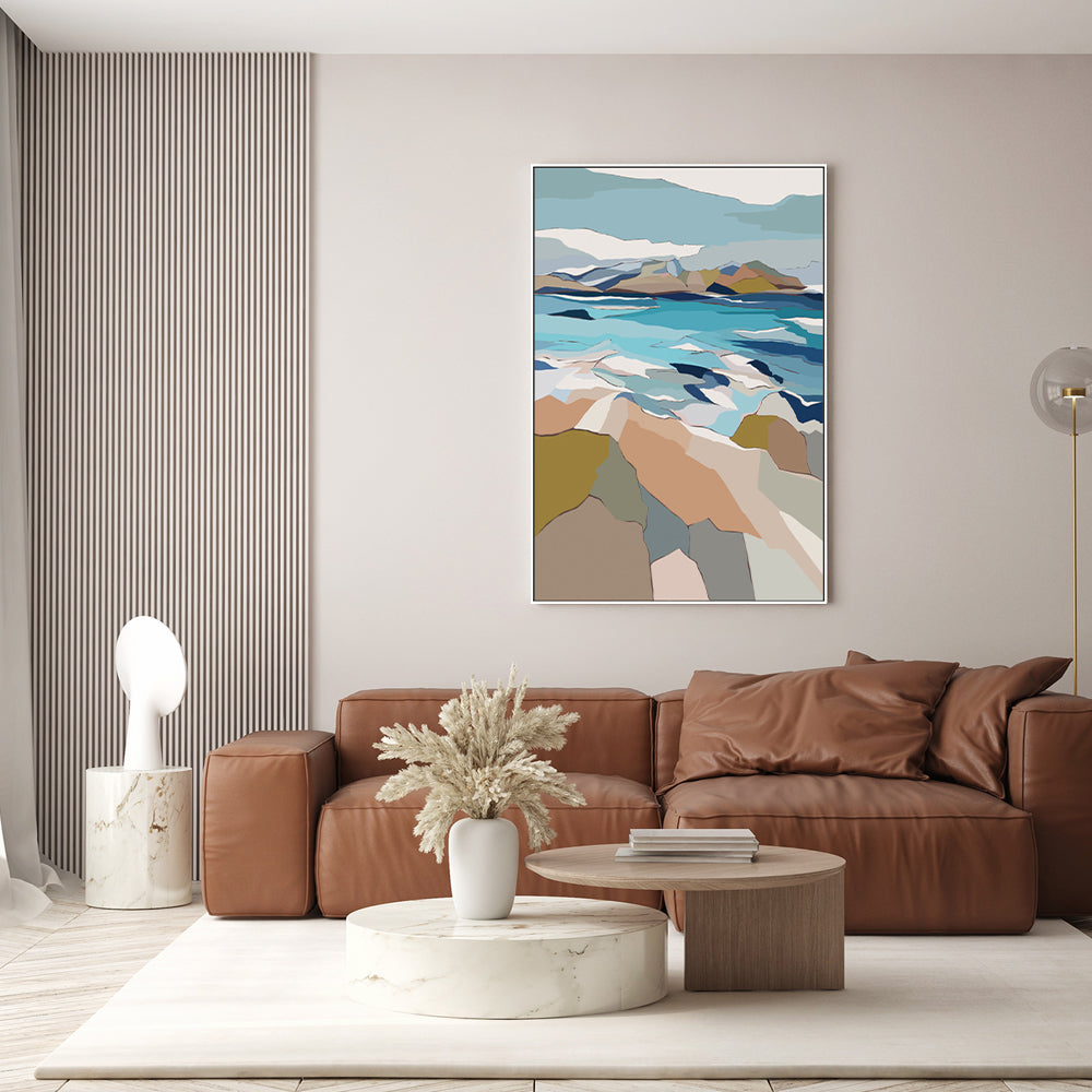 wall-art-print-canvas-poster-framed-Mountainous Wonder, Style A , By Nikita Jariwala-GIOIA-WALL-ART