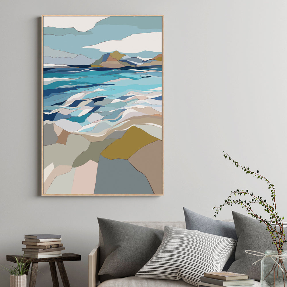 wall-art-print-canvas-poster-framed-Mountainous Wonder, Style B , By Nikita Jariwala-GIOIA-WALL-ART