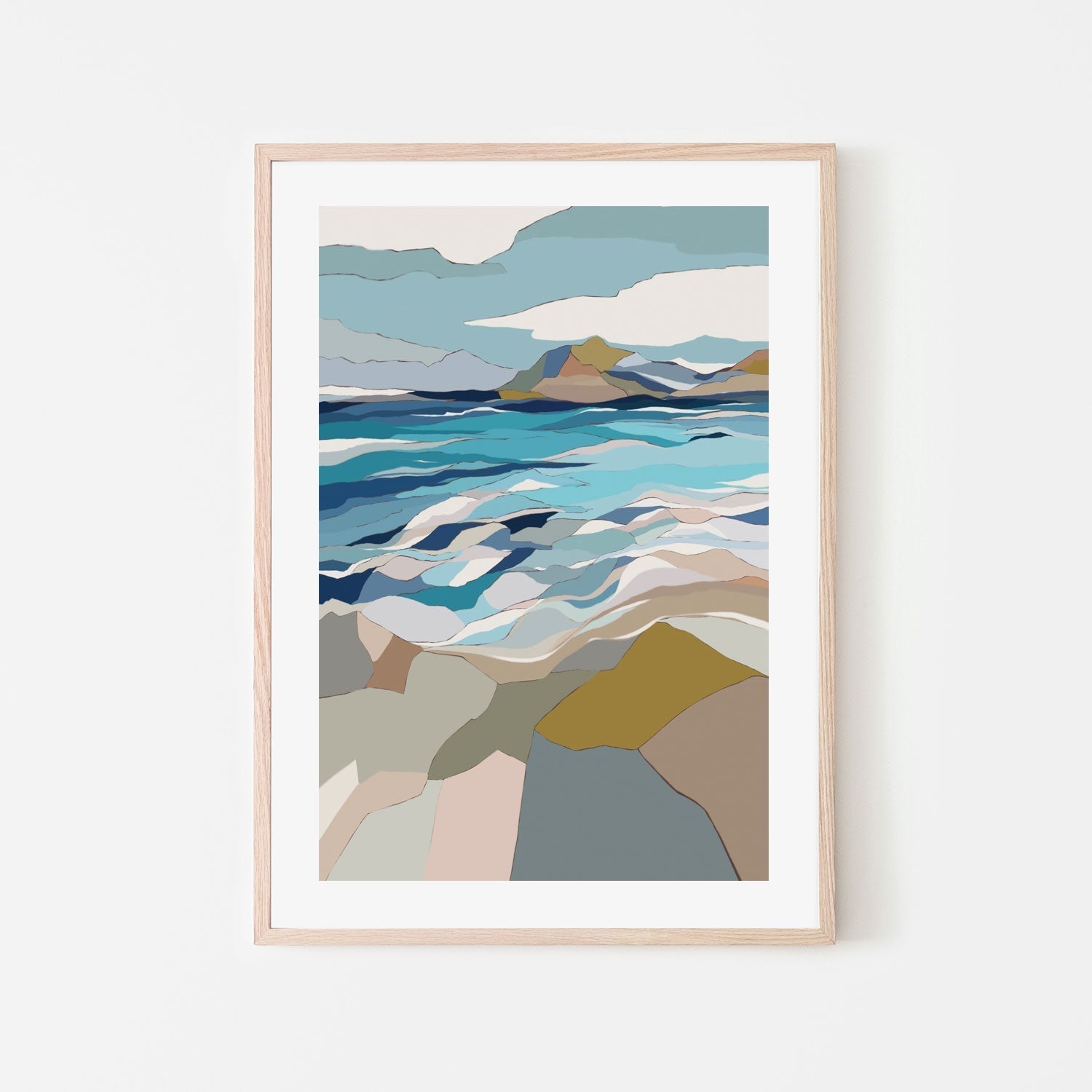 wall-art-print-canvas-poster-framed-Mountainous Wonder, Style B , By Nikita Jariwala-GIOIA-WALL-ART