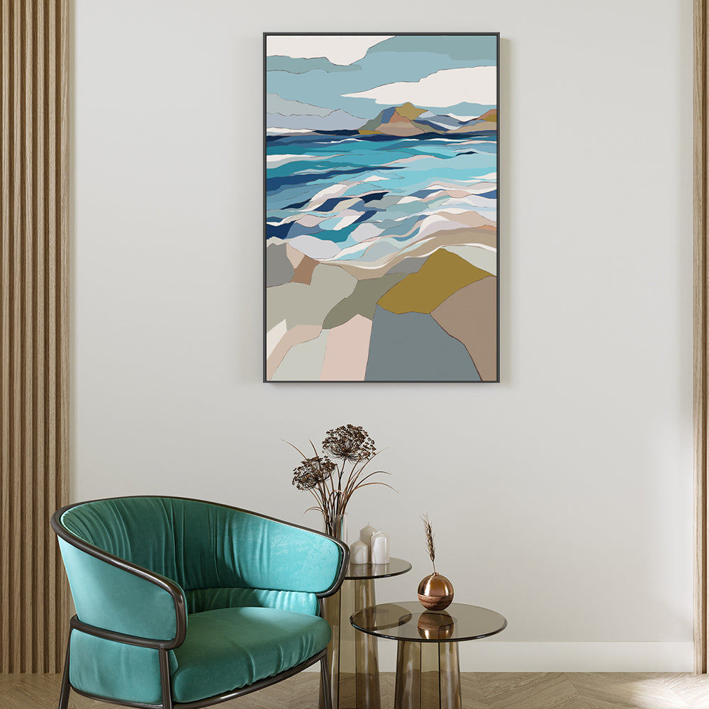 wall-art-print-canvas-poster-framed-Mountainous Wonder, Style B , By Nikita Jariwala-GIOIA-WALL-ART