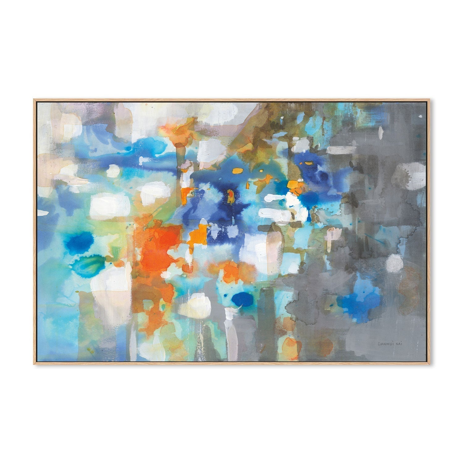 wall-art-print-canvas-poster-framed-Multicoloured Ink Stain , By Danhui Nai-GIOIA-WALL-ART