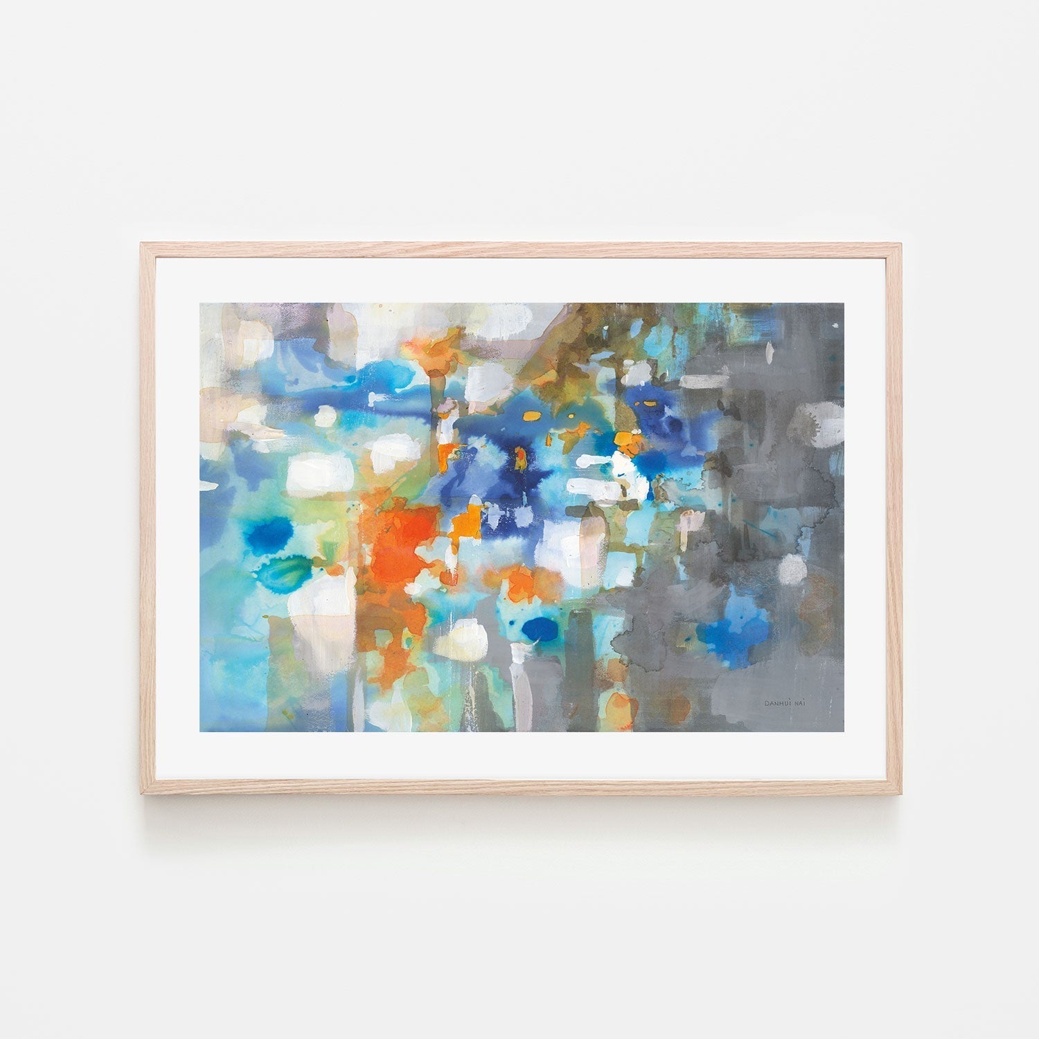 wall-art-print-canvas-poster-framed-Multicoloured Ink Stain , By Danhui Nai-GIOIA-WALL-ART