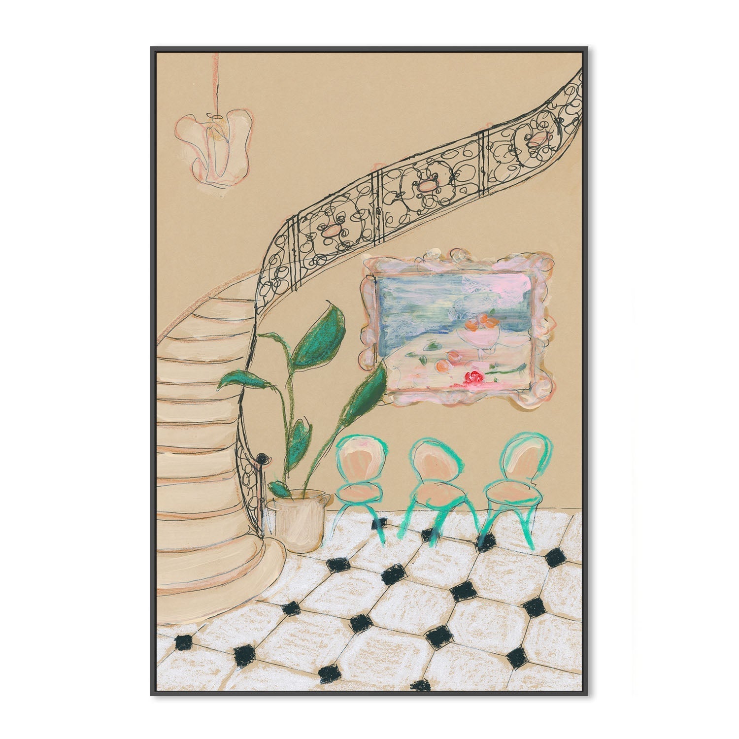 wall-art-print-canvas-poster-framed-Museum Day , By Katharina Puritscher-3