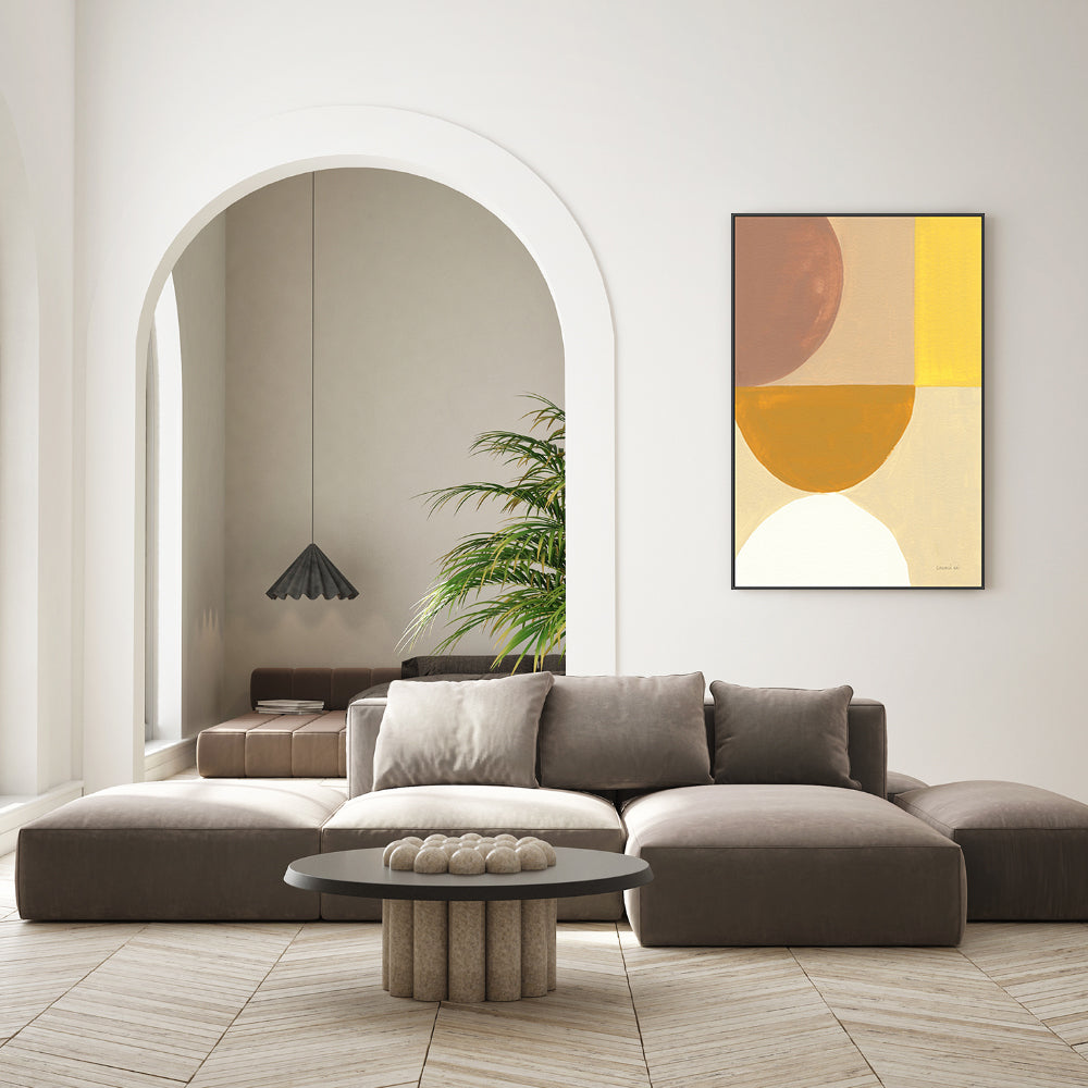 wall-art-print-canvas-poster-framed-Mustard Abstract, Style A , By Danhui Nai-GIOIA-WALL-ART