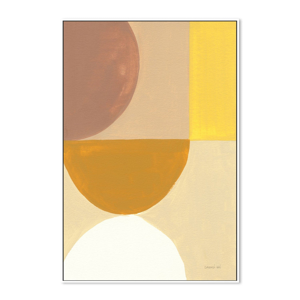 wall-art-print-canvas-poster-framed-Mustard Abstract, Style A , By Danhui Nai-GIOIA-WALL-ART