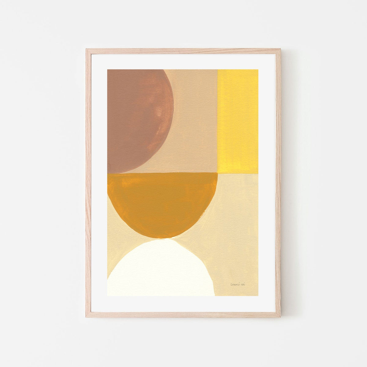 wall-art-print-canvas-poster-framed-Mustard Abstract, Style A , By Danhui Nai-GIOIA-WALL-ART