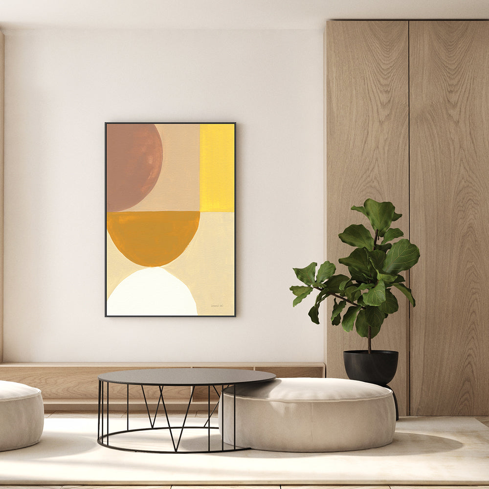 wall-art-print-canvas-poster-framed-Mustard Abstract, Style A , By Danhui Nai-GIOIA-WALL-ART