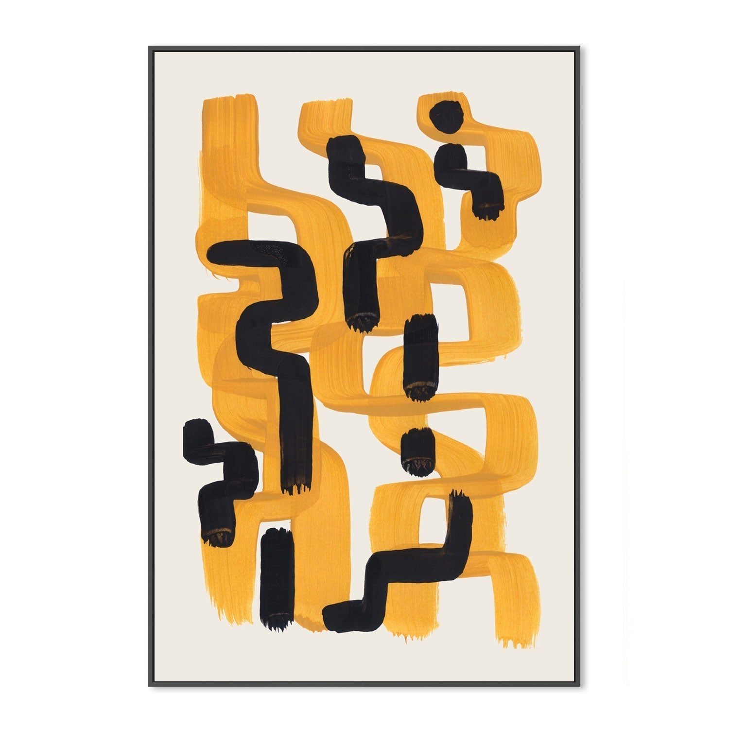 wall-art-print-canvas-poster-framed-Mustard Wiggle, Style A , By Ejaaz Haniff-GIOIA-WALL-ART
