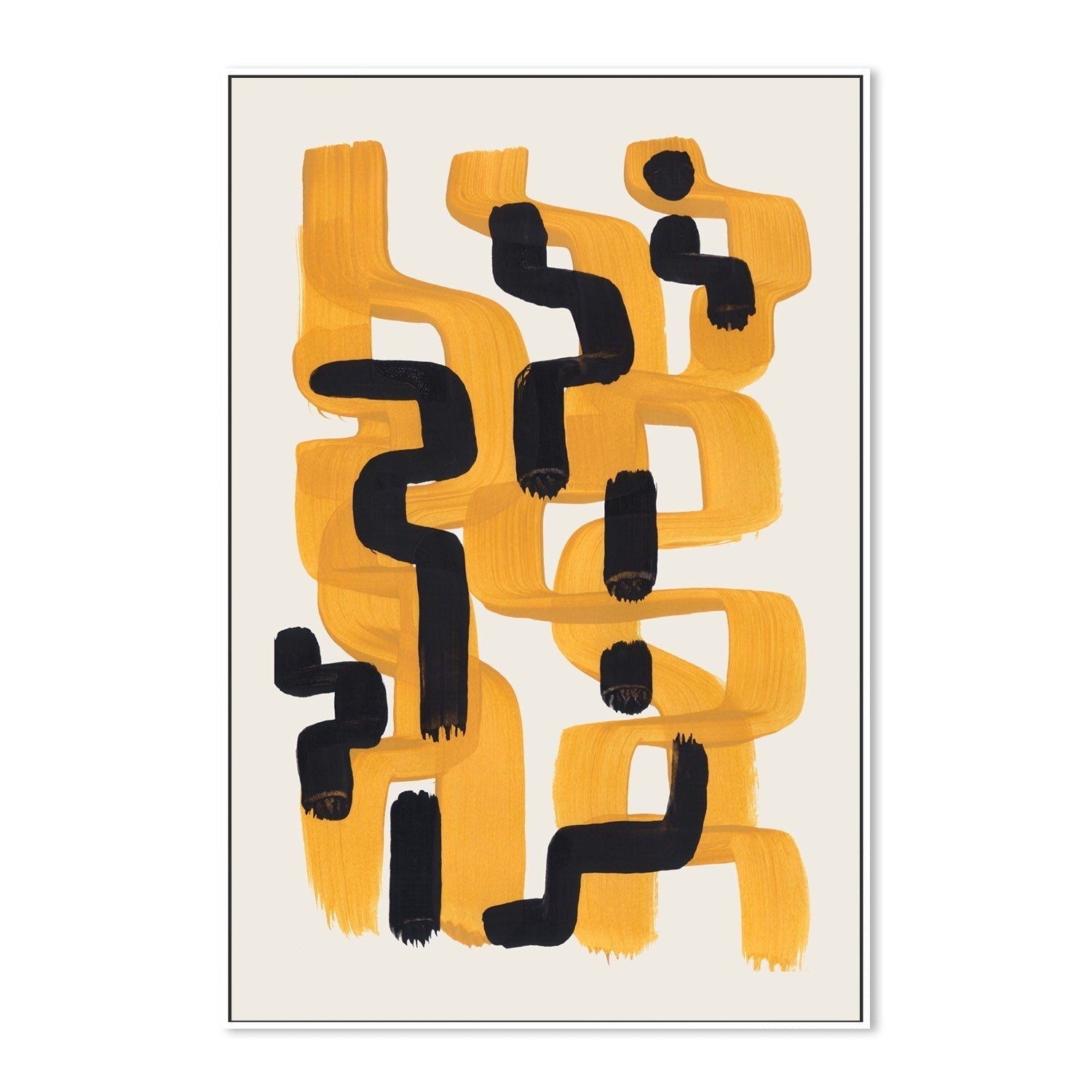 wall-art-print-canvas-poster-framed-Mustard Wiggle, Style A , By Ejaaz Haniff-GIOIA-WALL-ART