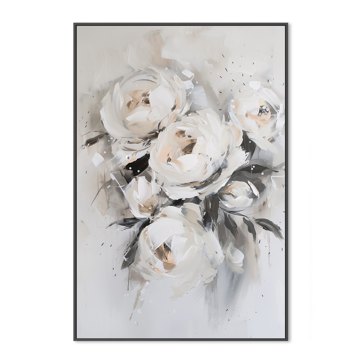 wall-art-print-canvas-poster-framed-Muted Roses , Style B-3