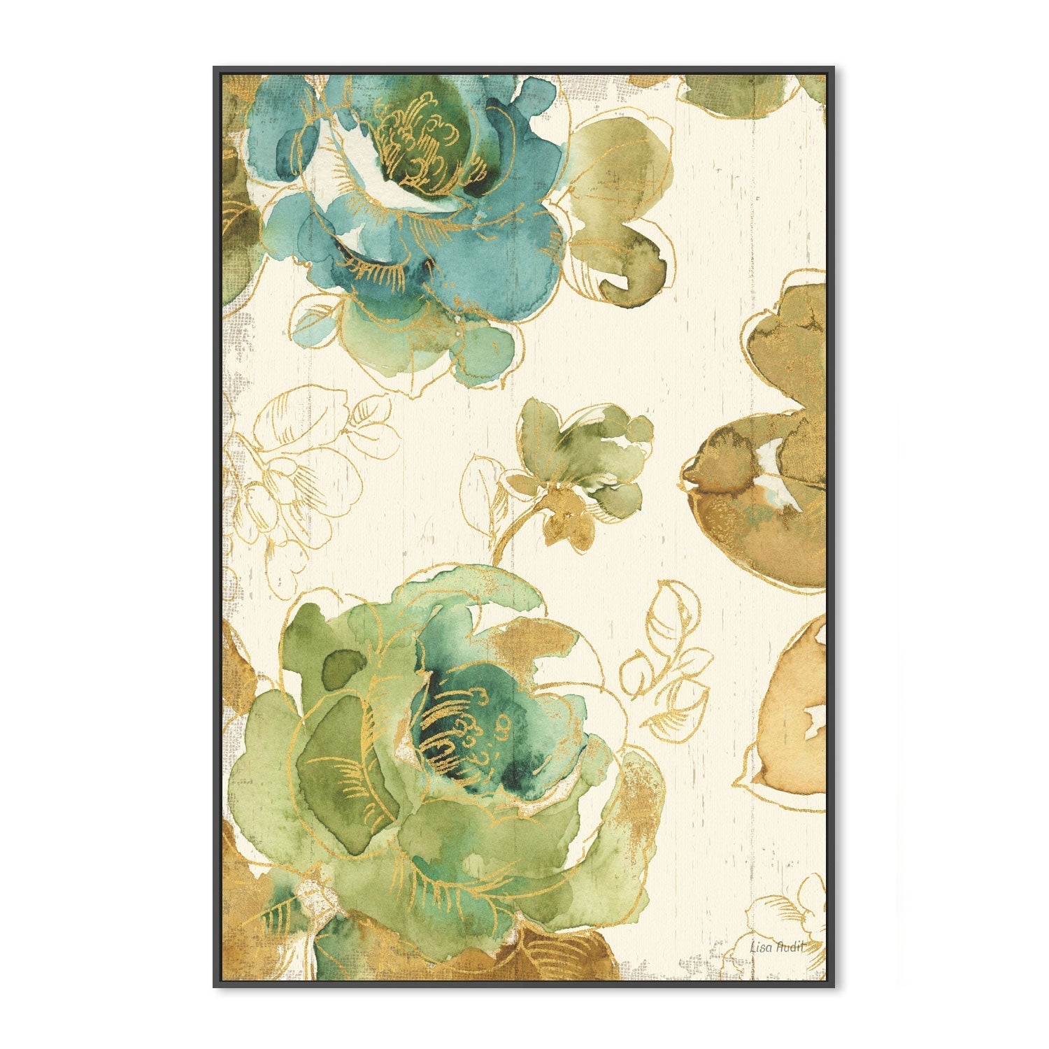wall-art-print-canvas-poster-framed-My Greenhouse Roses, Style A , By Lisa Audit-GIOIA-WALL-ART
